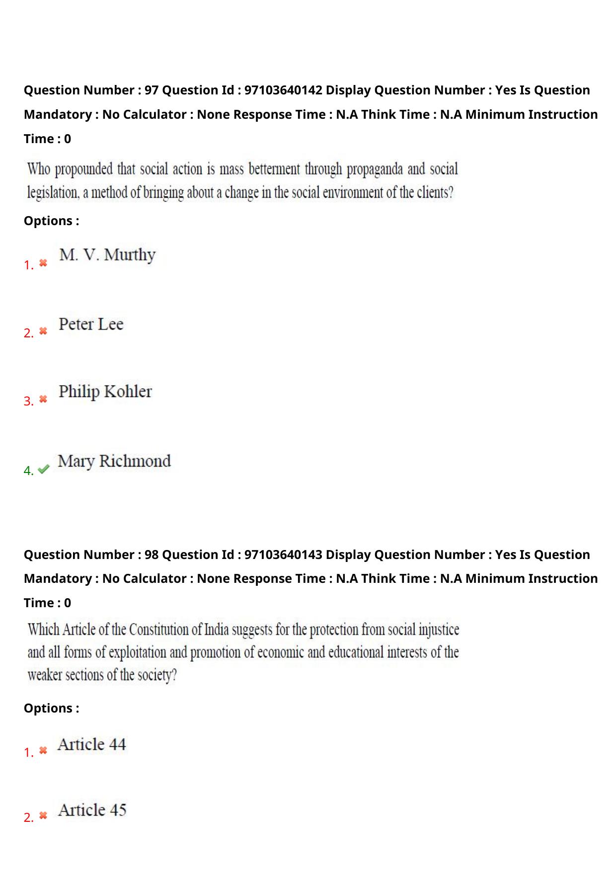 AP RCET 2024 Social Work (05-05-2024 (Sunday) Session-I) - Page 58