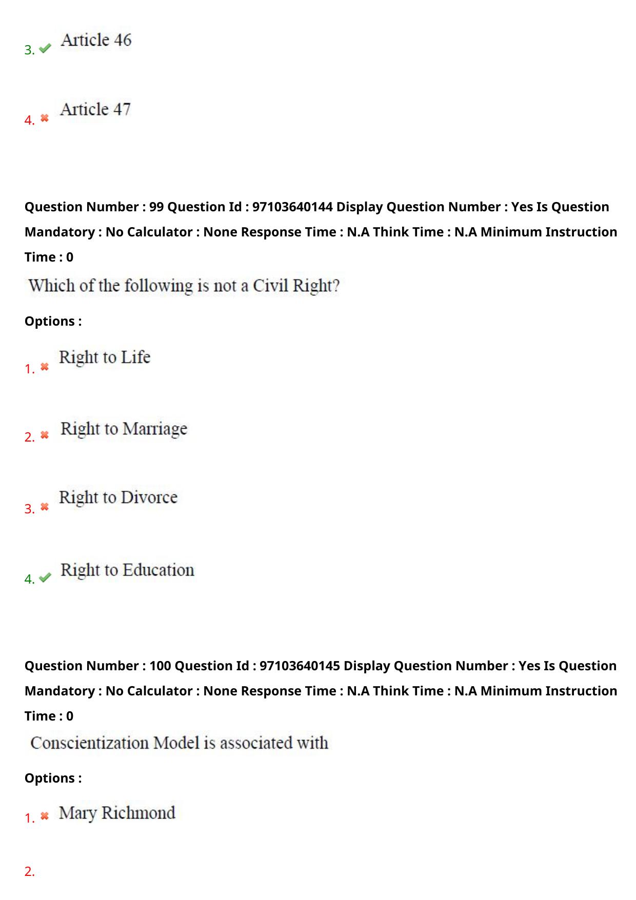 AP RCET 2024 Social Work (05-05-2024 (Sunday) Session-I) - Page 59