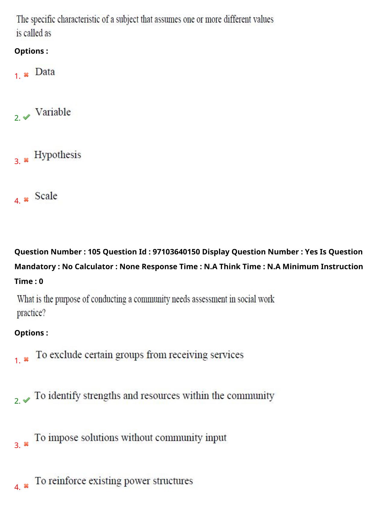AP RCET 2024 Social Work (05-05-2024 (Sunday) Session-I) - Page 62