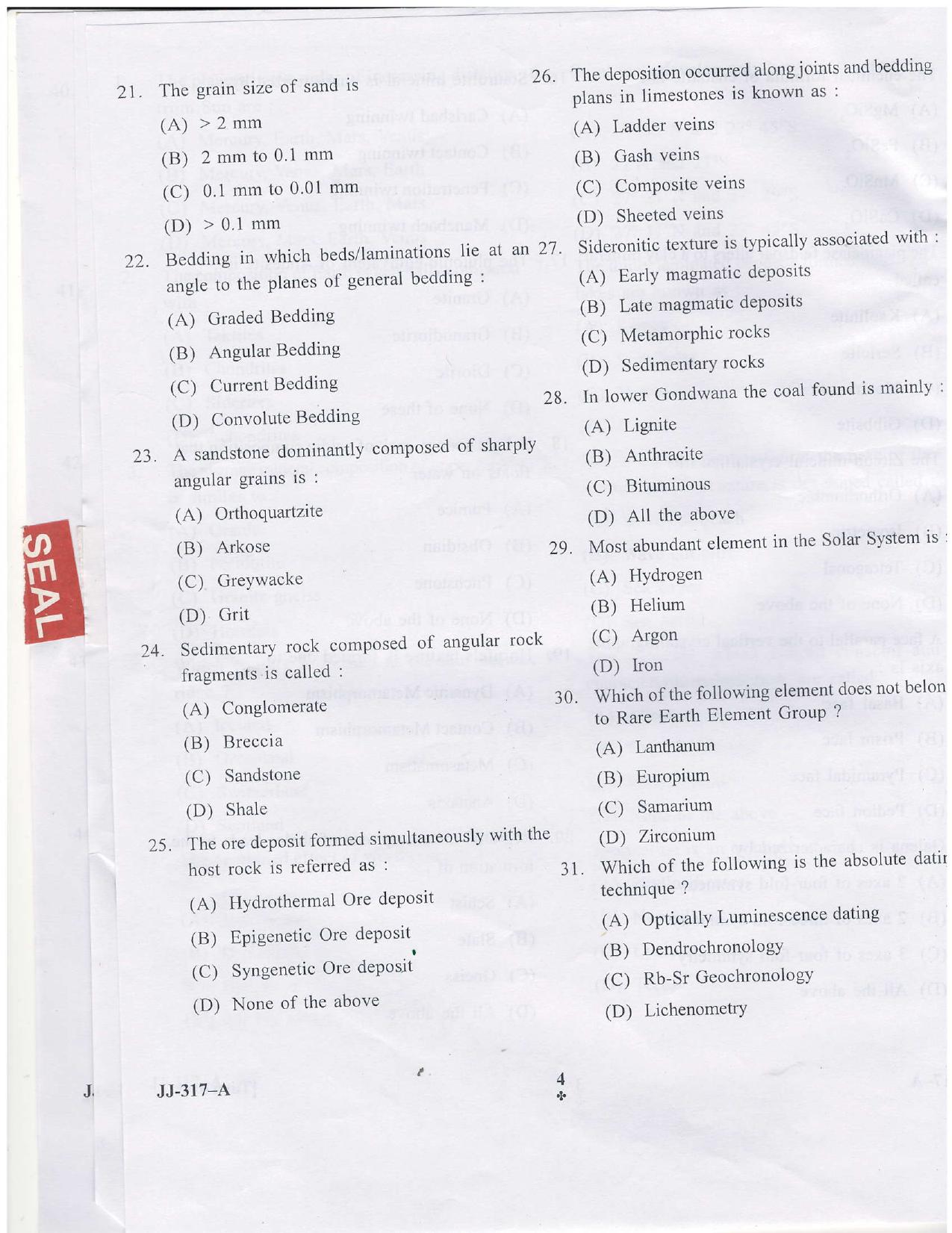 KUET 2023 M.Sc. Geology Question Paper - Page 19