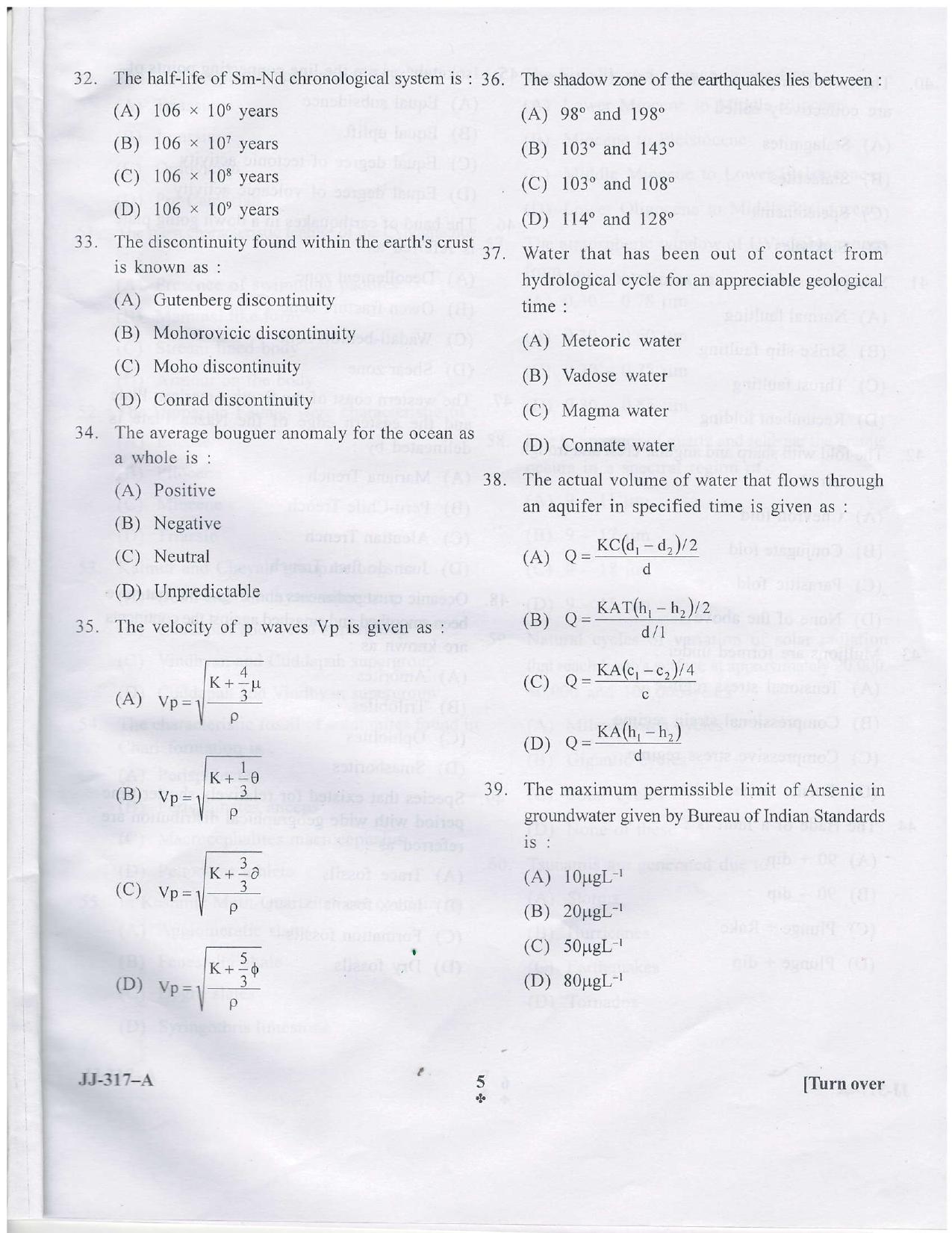 KUET 2023 M.Sc. Geology Question Paper - Page 20