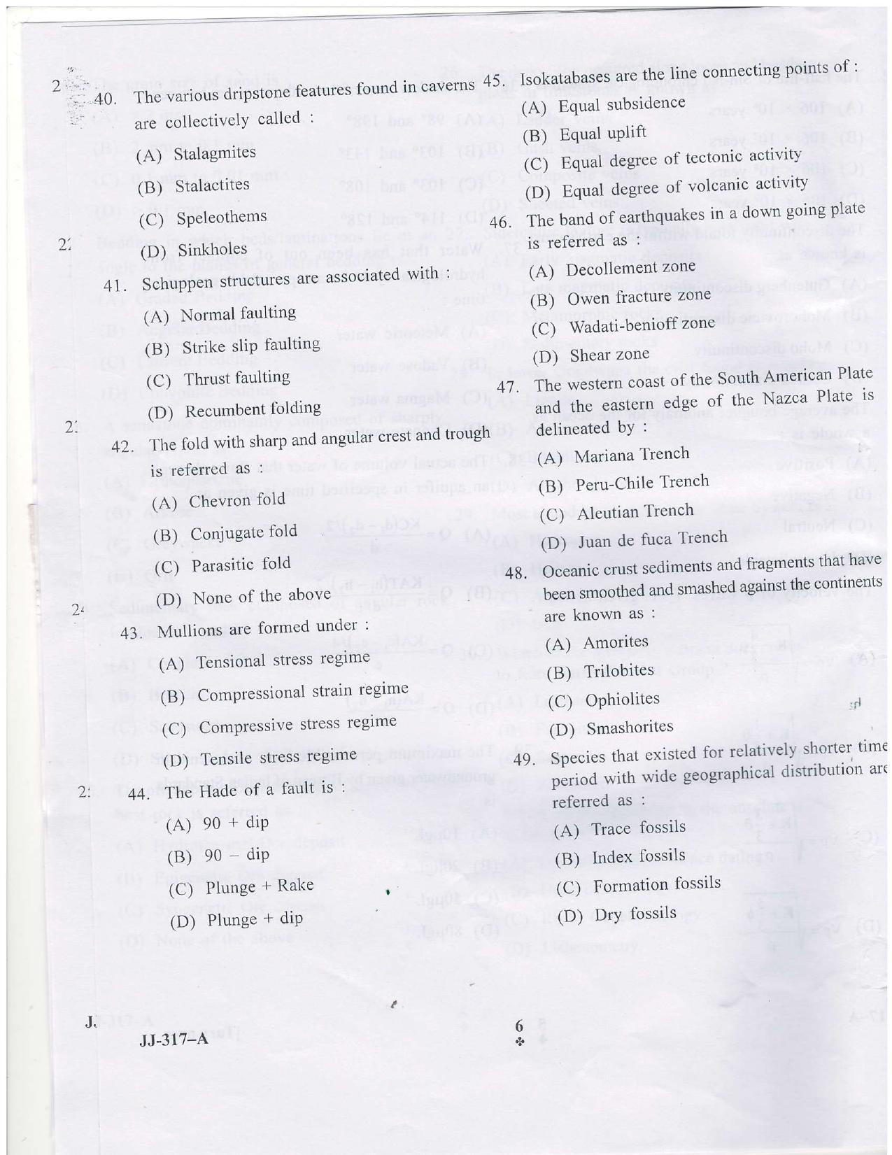 KUET 2023 M.Sc. Geology Question Paper - Page 21
