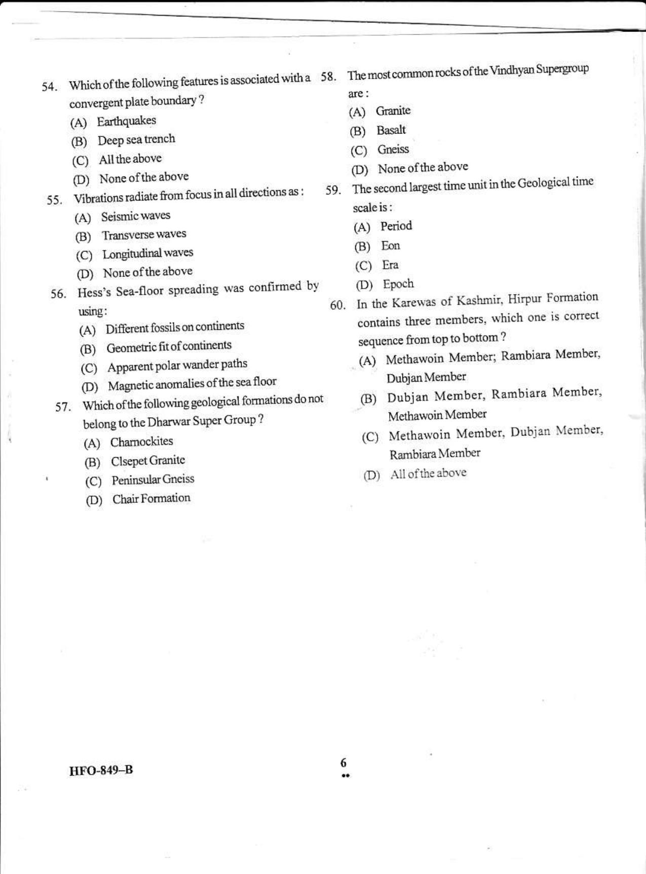 KUET 2023 M.Sc. Geology Question Paper - Page 27