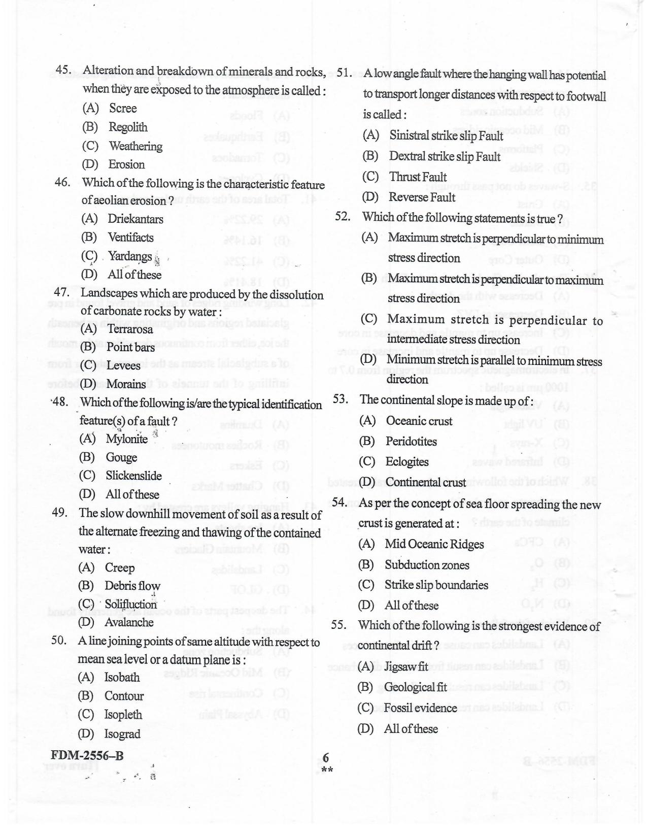 KUET 2023 M.Sc. Geology Question Paper - Page 32