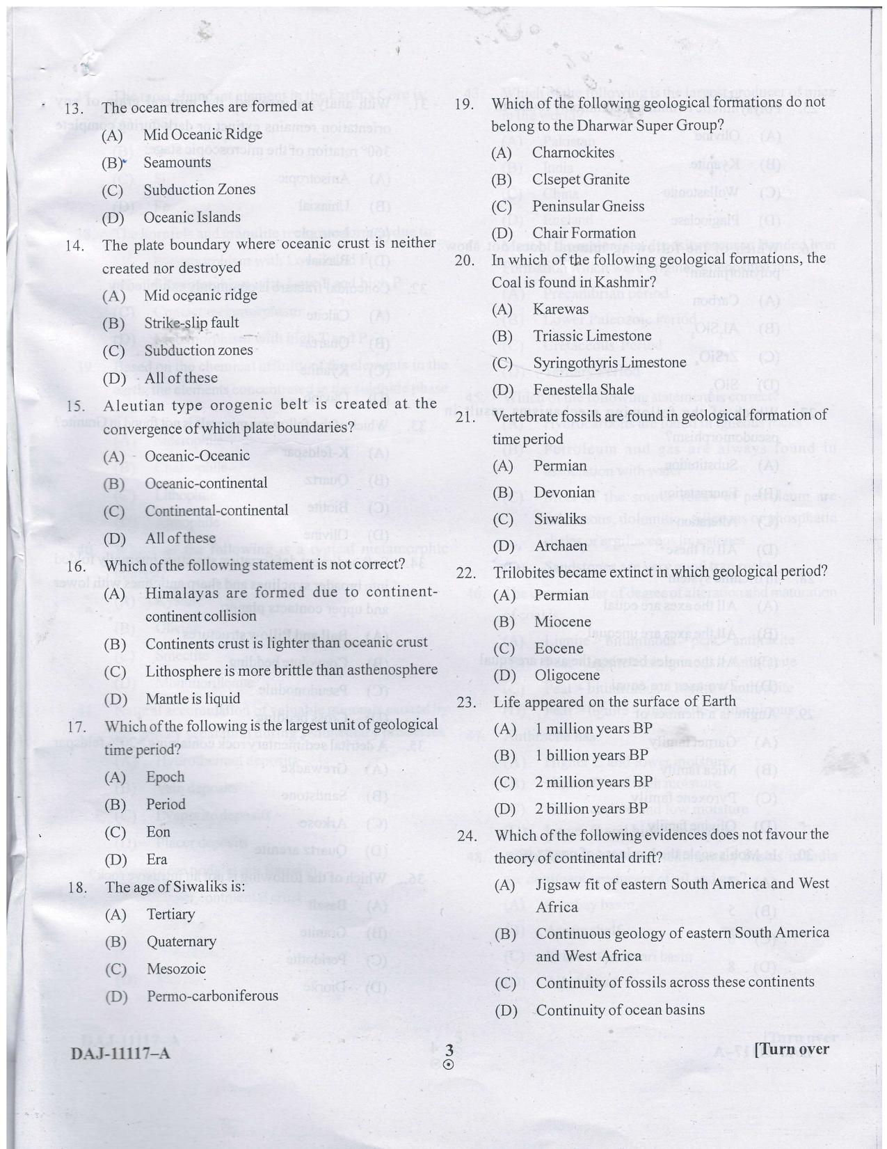 KUET 2023 M.Sc. Geology Question Paper - Page 36