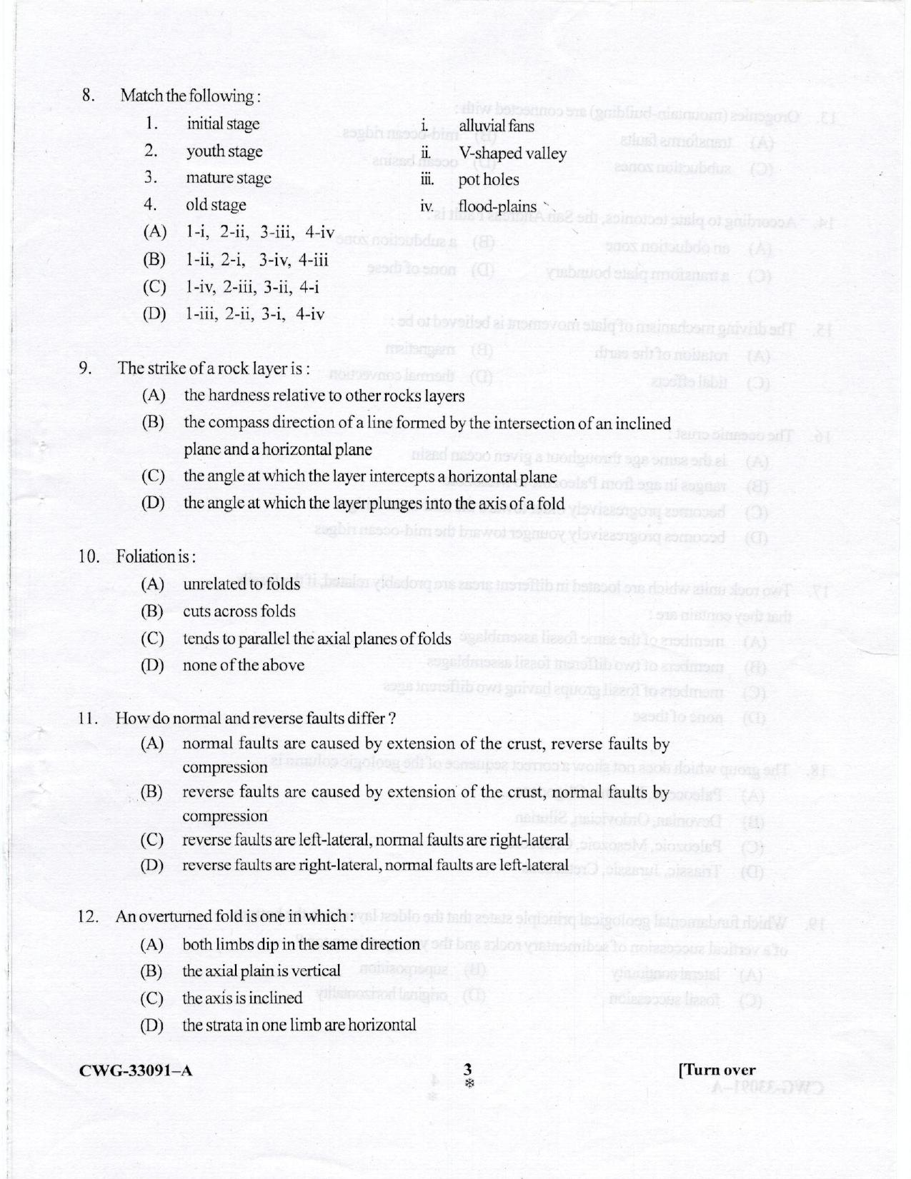 KUET 2023 M.Sc. Geology Question Paper - Page 42