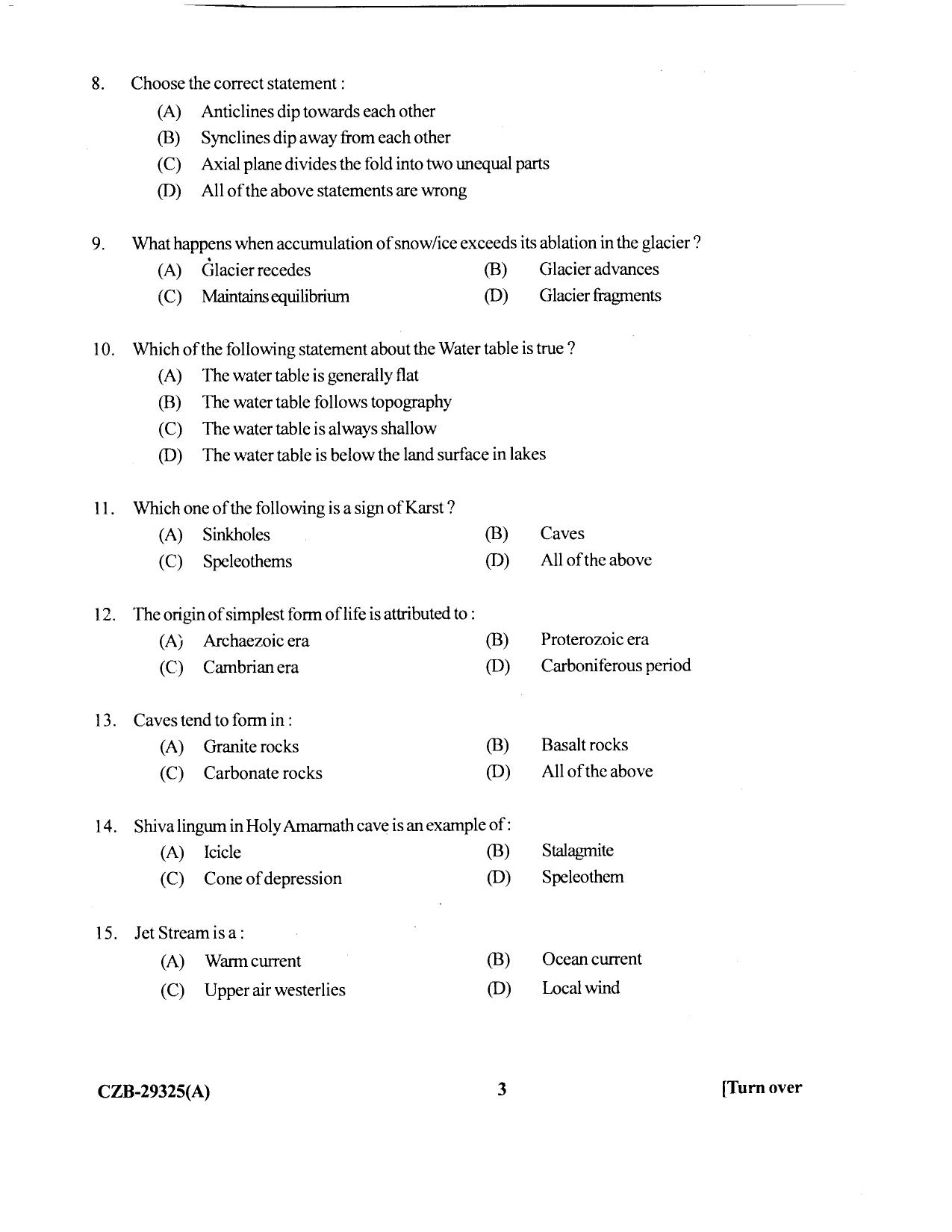 KUET 2023 M.Sc. Geology Question Paper - Page 67