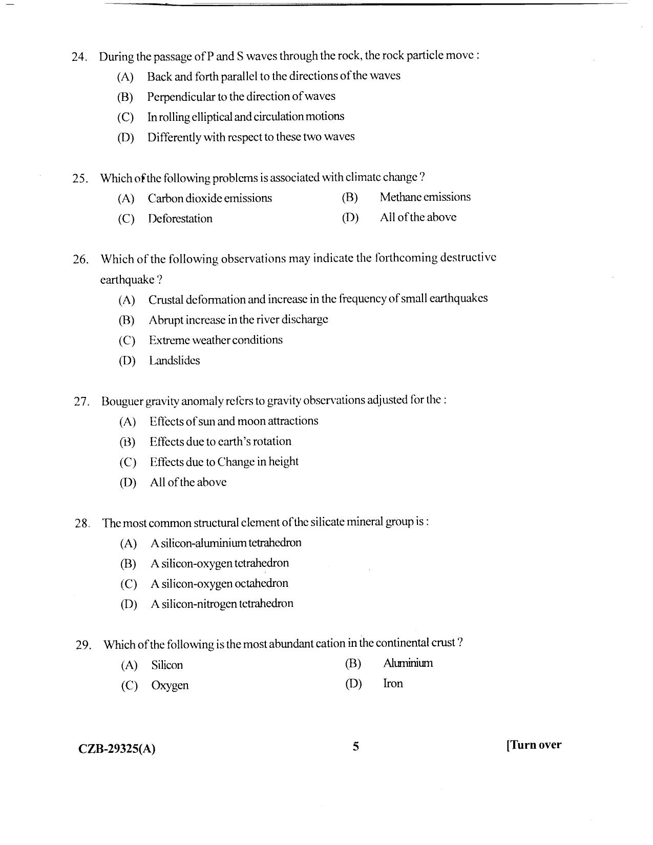 KUET 2023 M.Sc. Geology Question Paper - Page 69