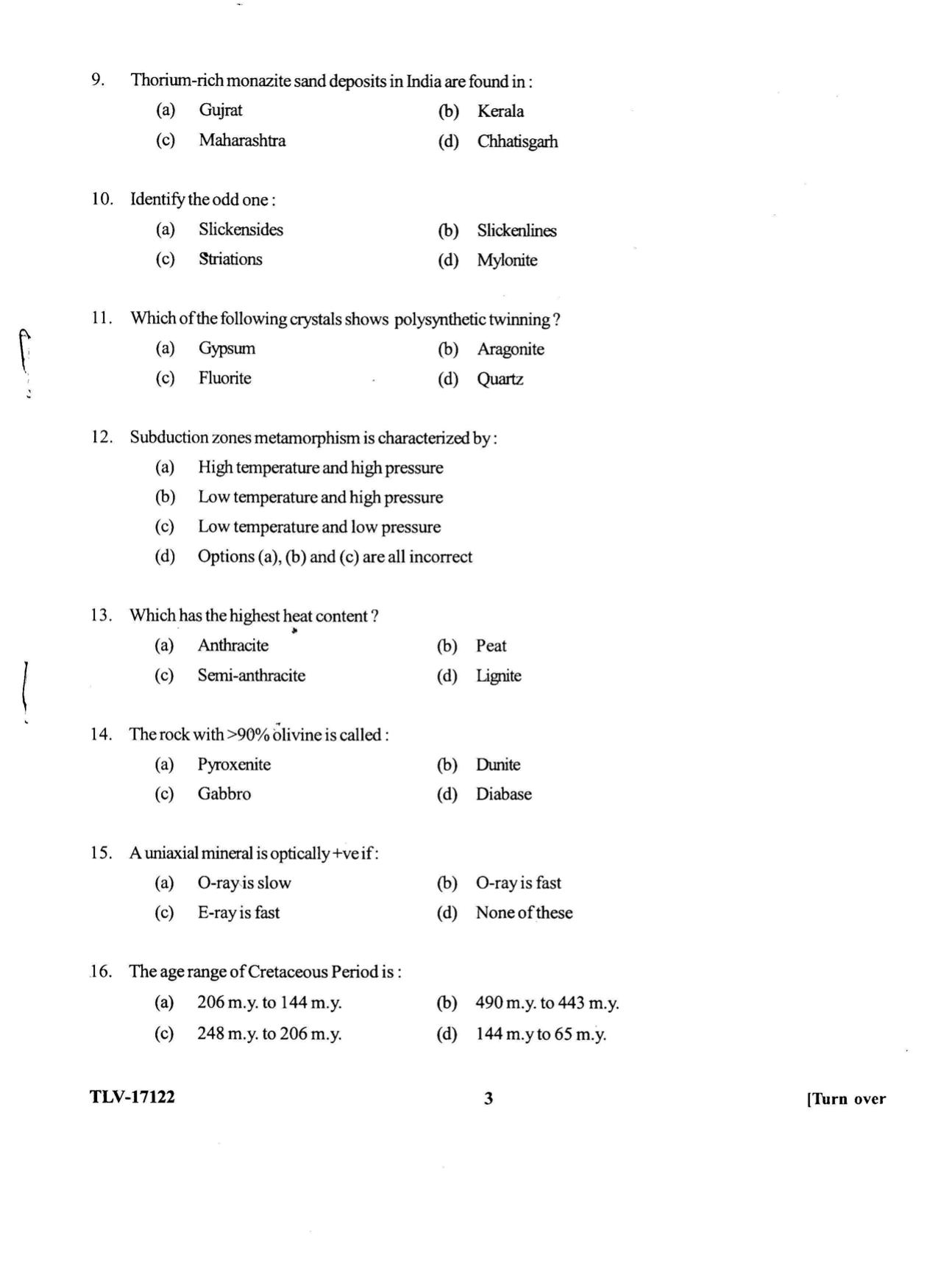 KUET 2023 M.Sc. Geology Question Paper - Page 75