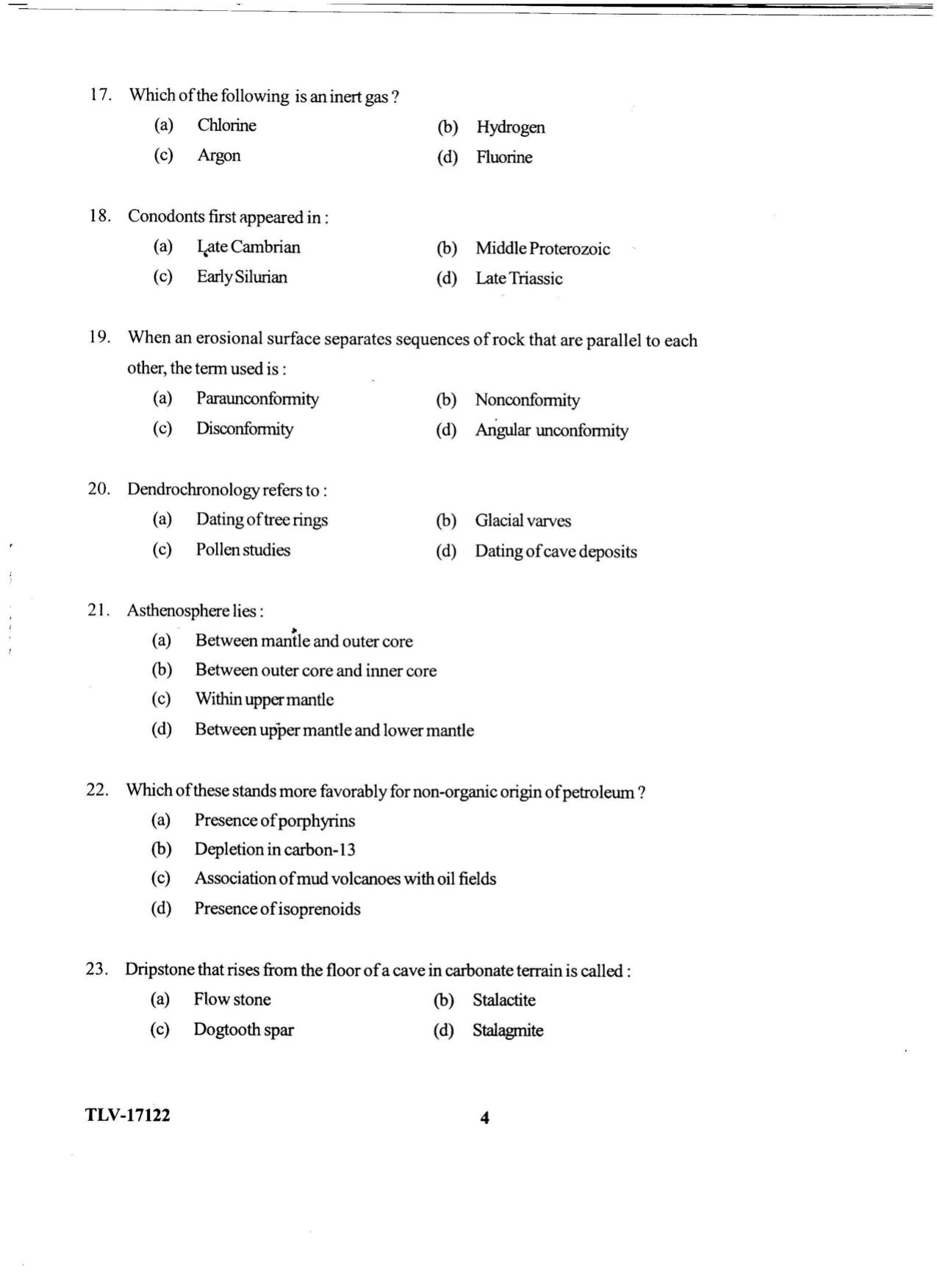 KUET 2023 M.Sc. Geology Question Paper - Page 76