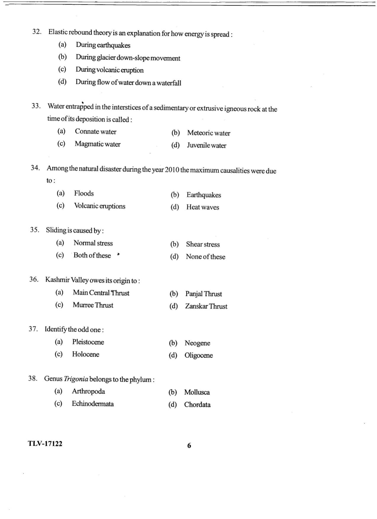KUET 2023 M.Sc. Geology Question Paper - Page 78