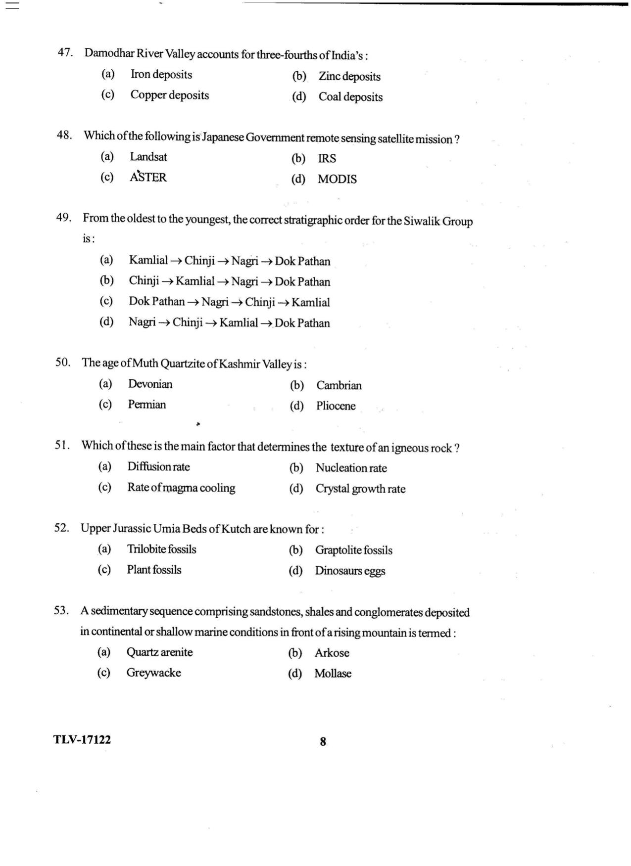 KUET 2023 M.Sc. Geology Question Paper - Page 80