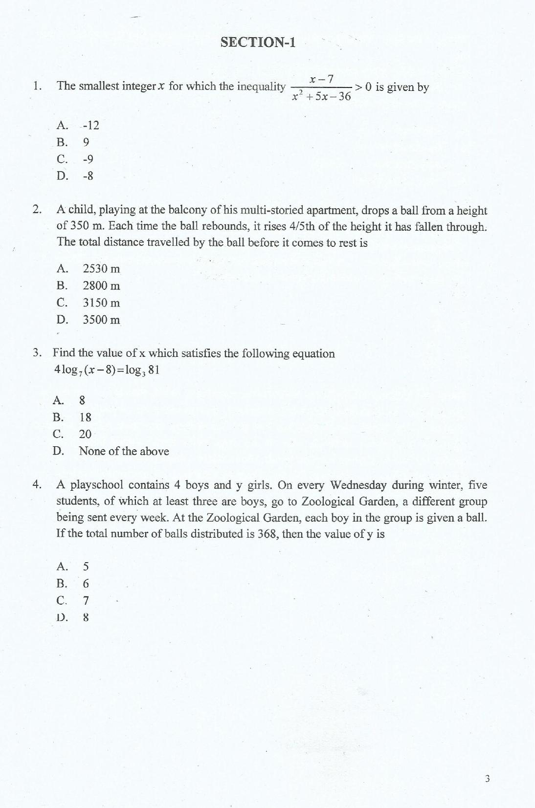 IIFT 2017 Question Paper - Page 3