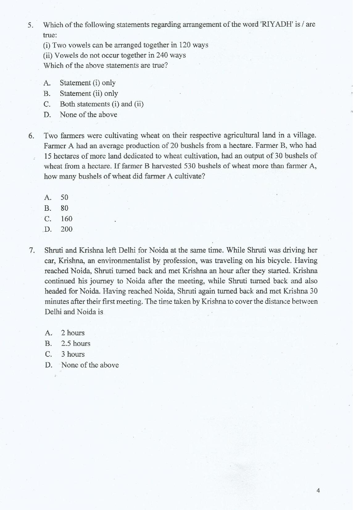 IIFT 2017 Question Paper - Page 4
