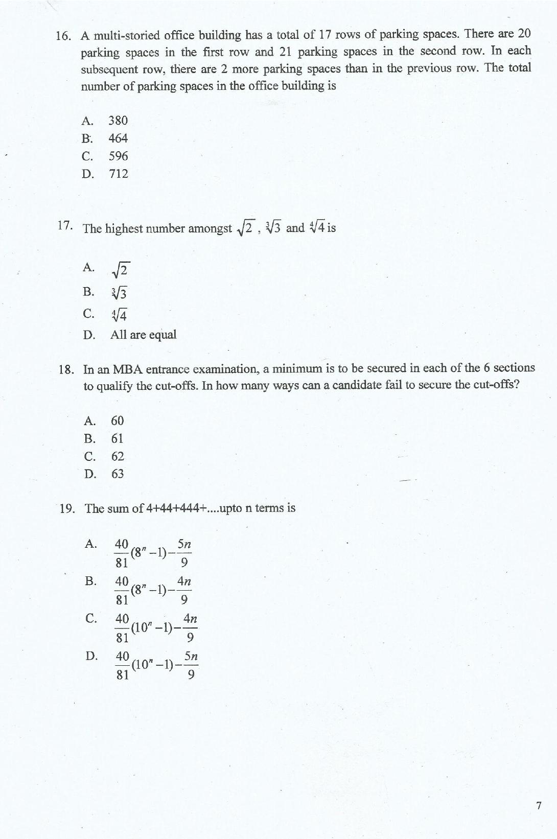 IIFT 2017 Question Paper - Page 7