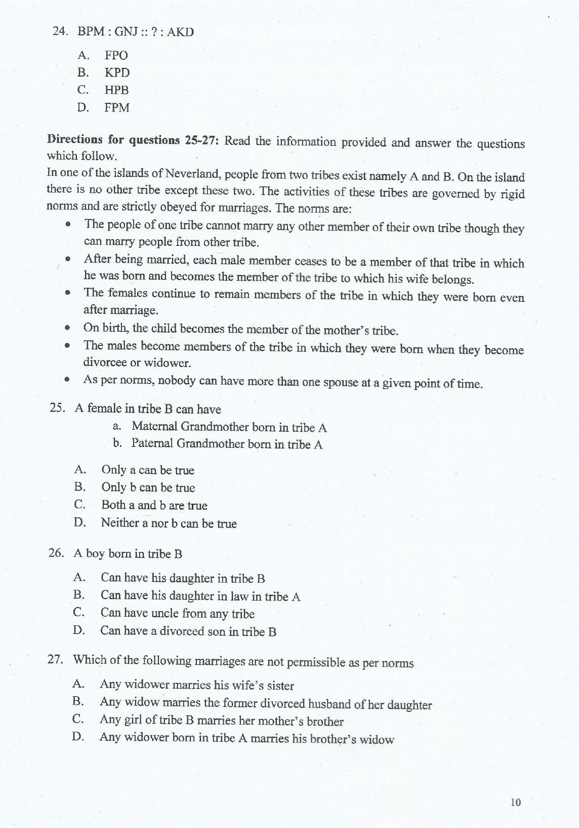IIFT 2017 Question Paper - Page 10