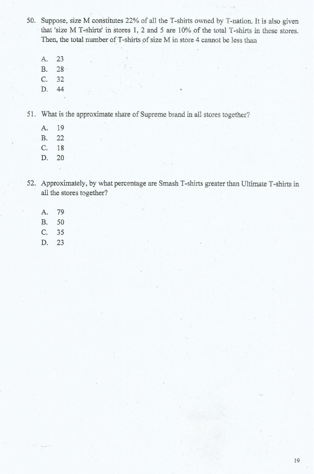 IIFT 2017 Question Paper - Page 19