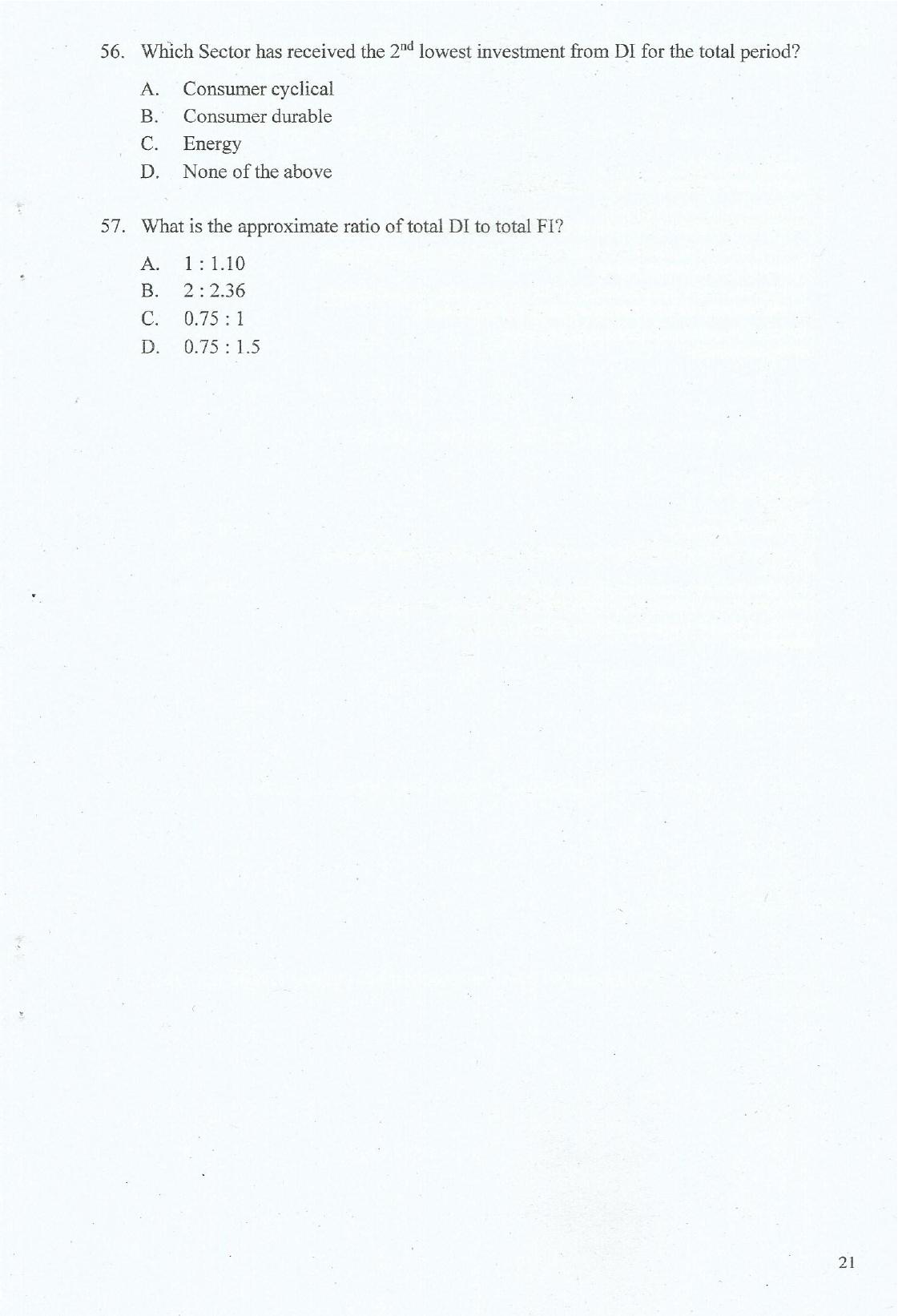 IIFT 2017 Question Paper - Page 21