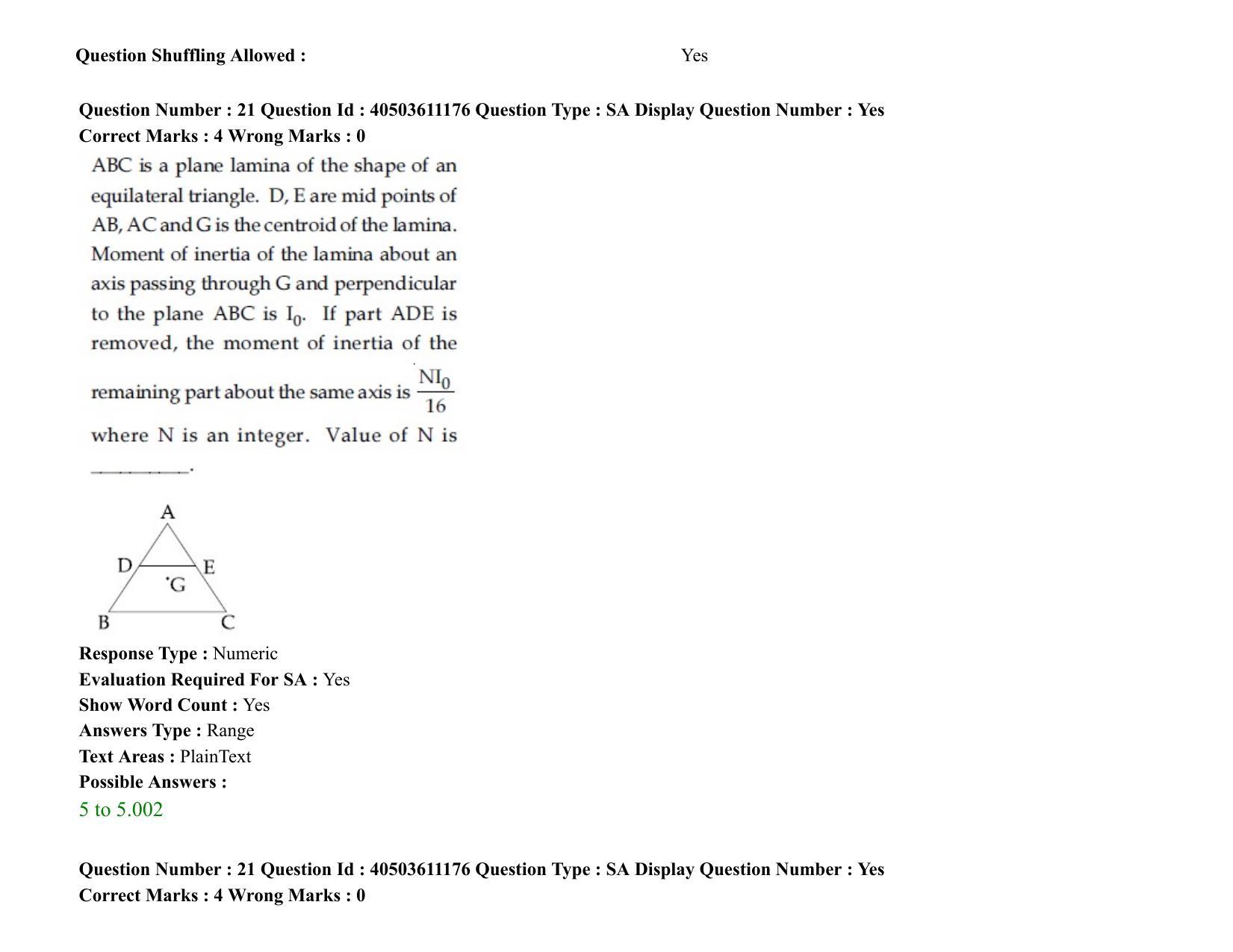 JEE Main 2020 Paper I Question Paper (4th Sep 2020 Shift 1) - Page 38