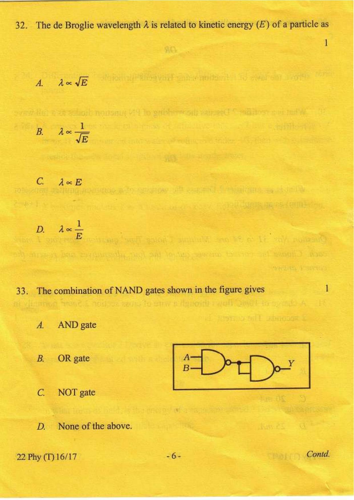 COHSEM Class 12 Physics 2017 Question Papers - Page 6