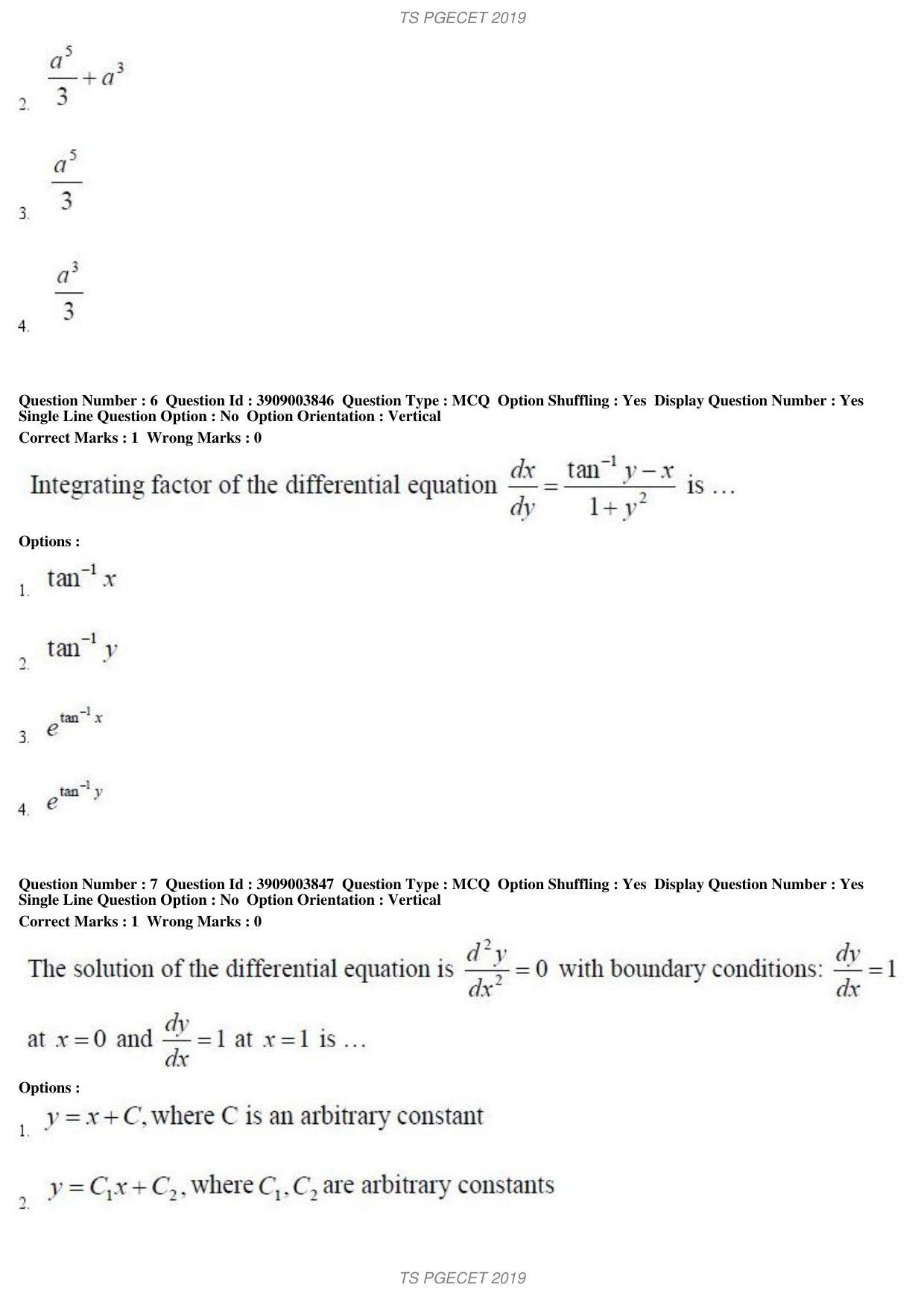 TS PGECET 2019: Mining Engineering Question Papers - Page 4
