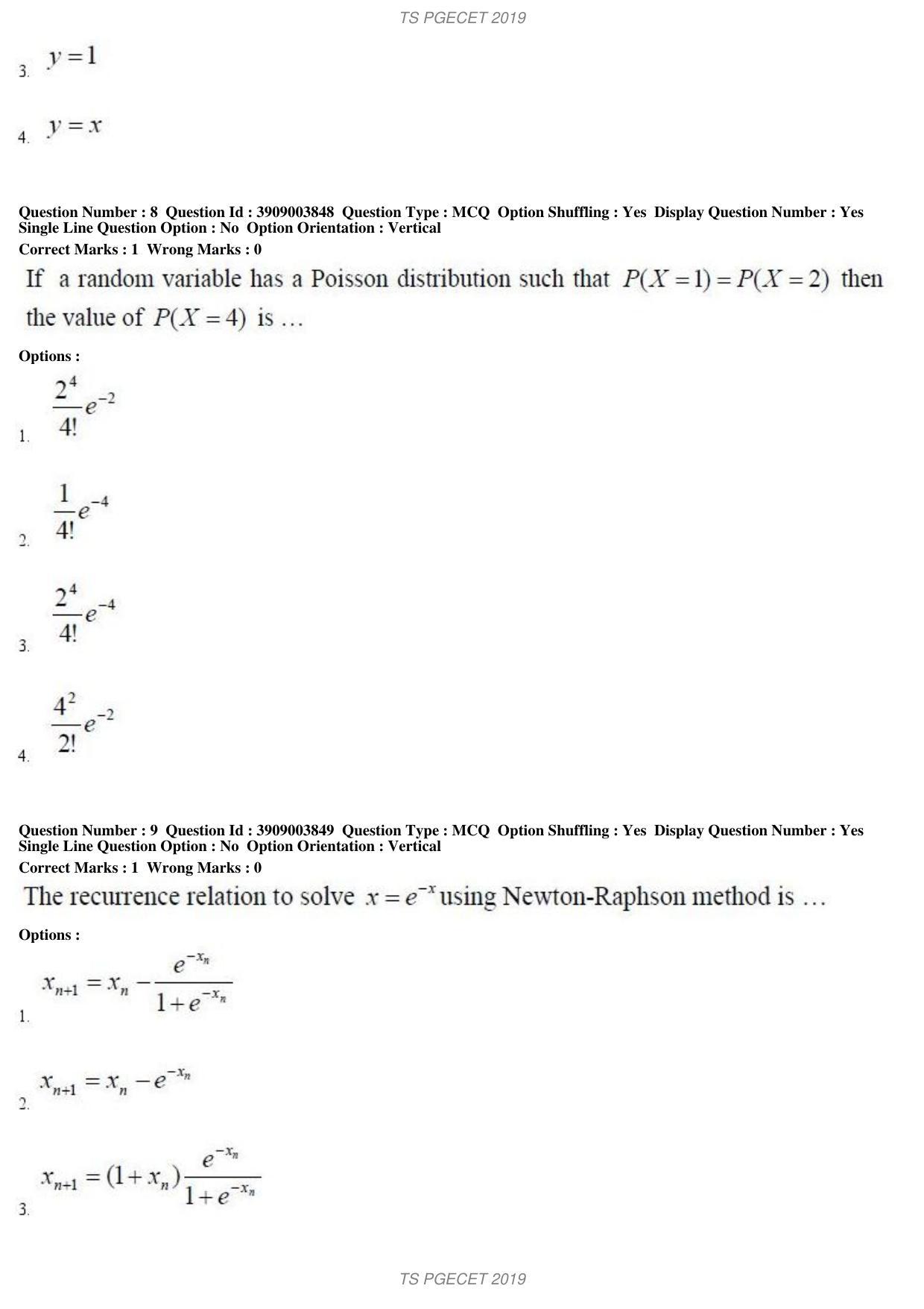 TS PGECET 2019: Mining Engineering Question Papers - Page 5