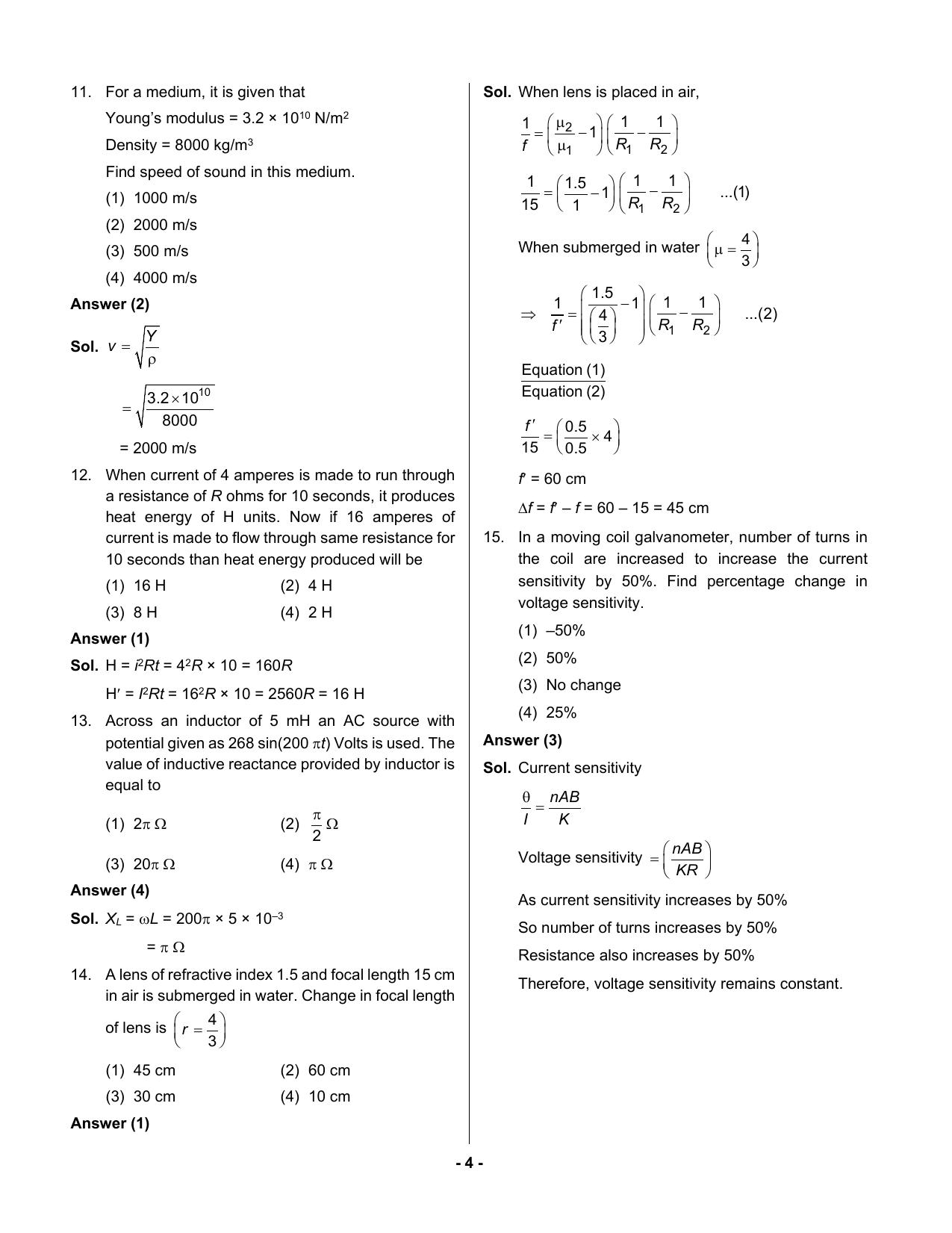 JEE Mains 2023: 31st January 2023 Shift-2 (Evening) Question Paper With Solution (January, Session-1) - Page 3