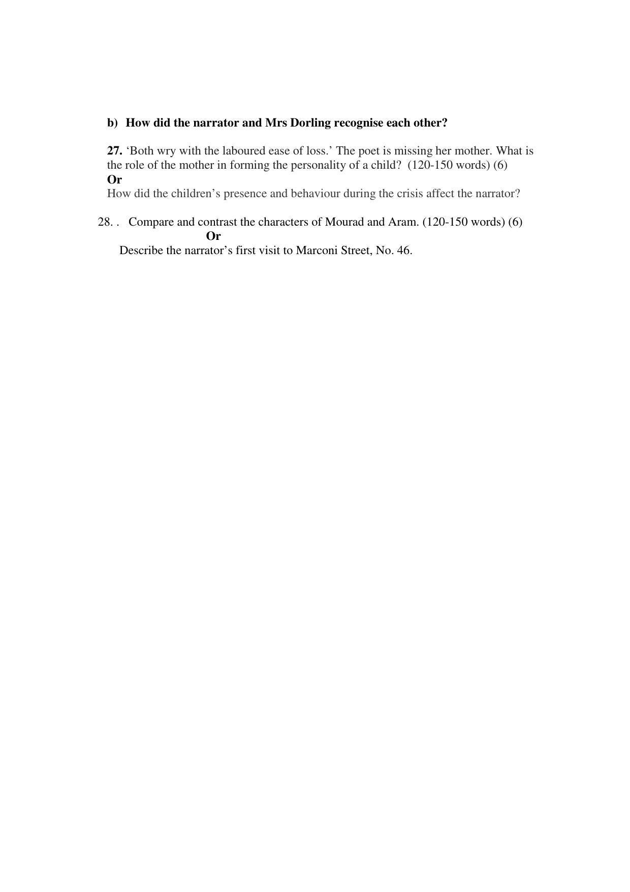 Tripura Board English Question Paper 2023 - Page 6
