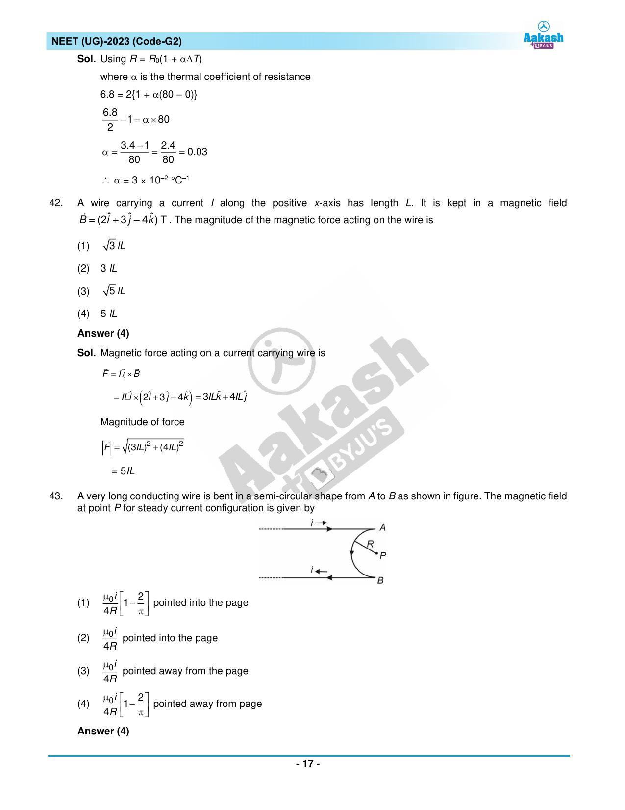 NEET 2023 Question Paper G2 - Page 17