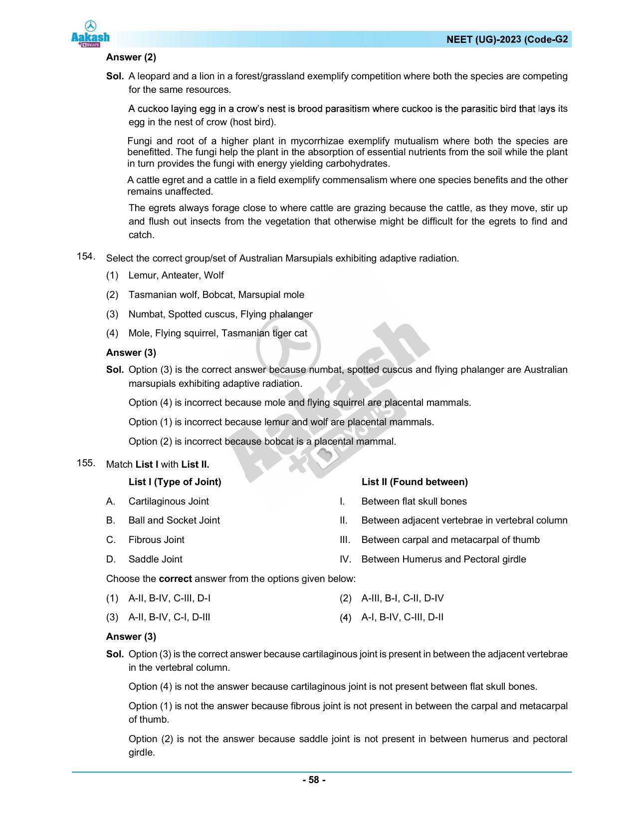 NEET 2023 Question Paper G2 - Page 58