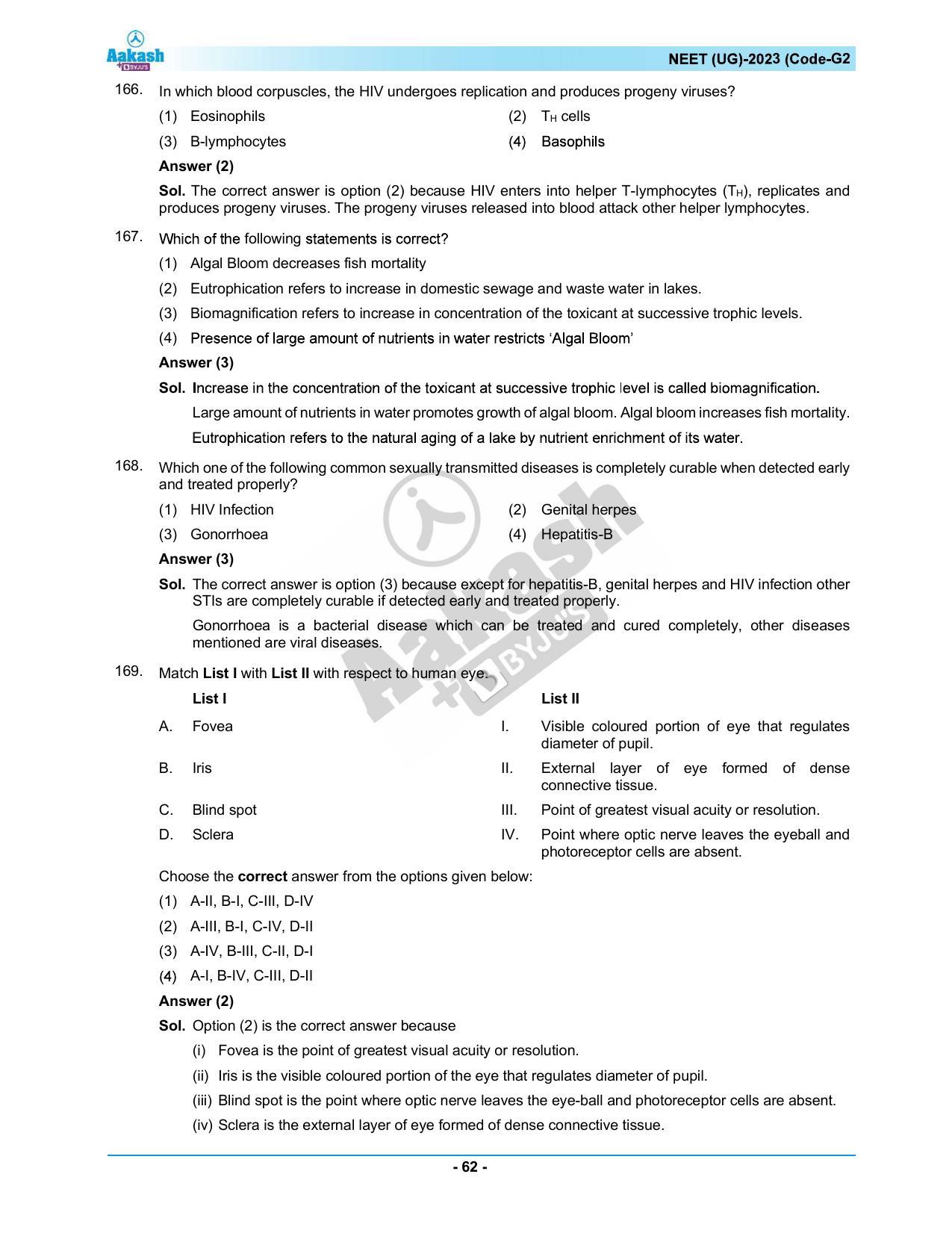NEET 2023 Question Paper G2 - Page 62