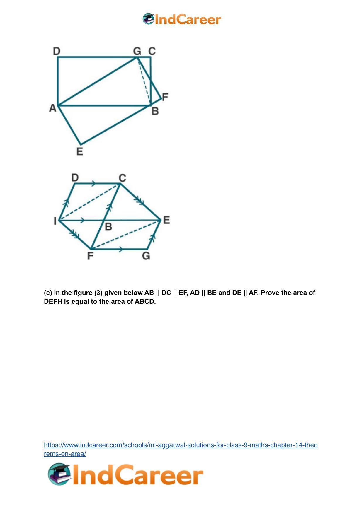 ML Aggarwal Solutions for Class 9 Maths Chapter 14- Theorems on Area - Page 70