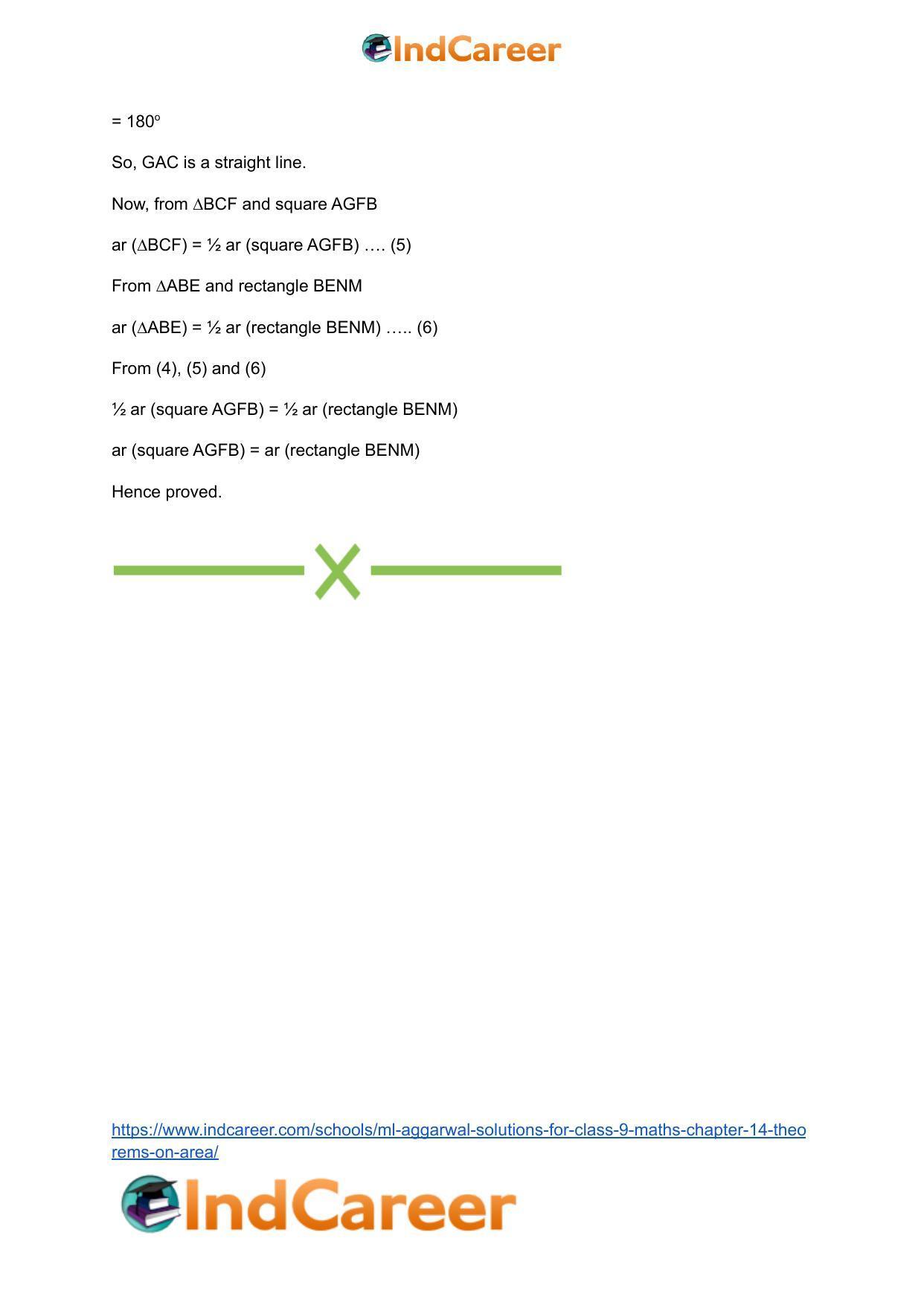 ML Aggarwal Solutions for Class 9 Maths Chapter 14- Theorems on Area - Page 86