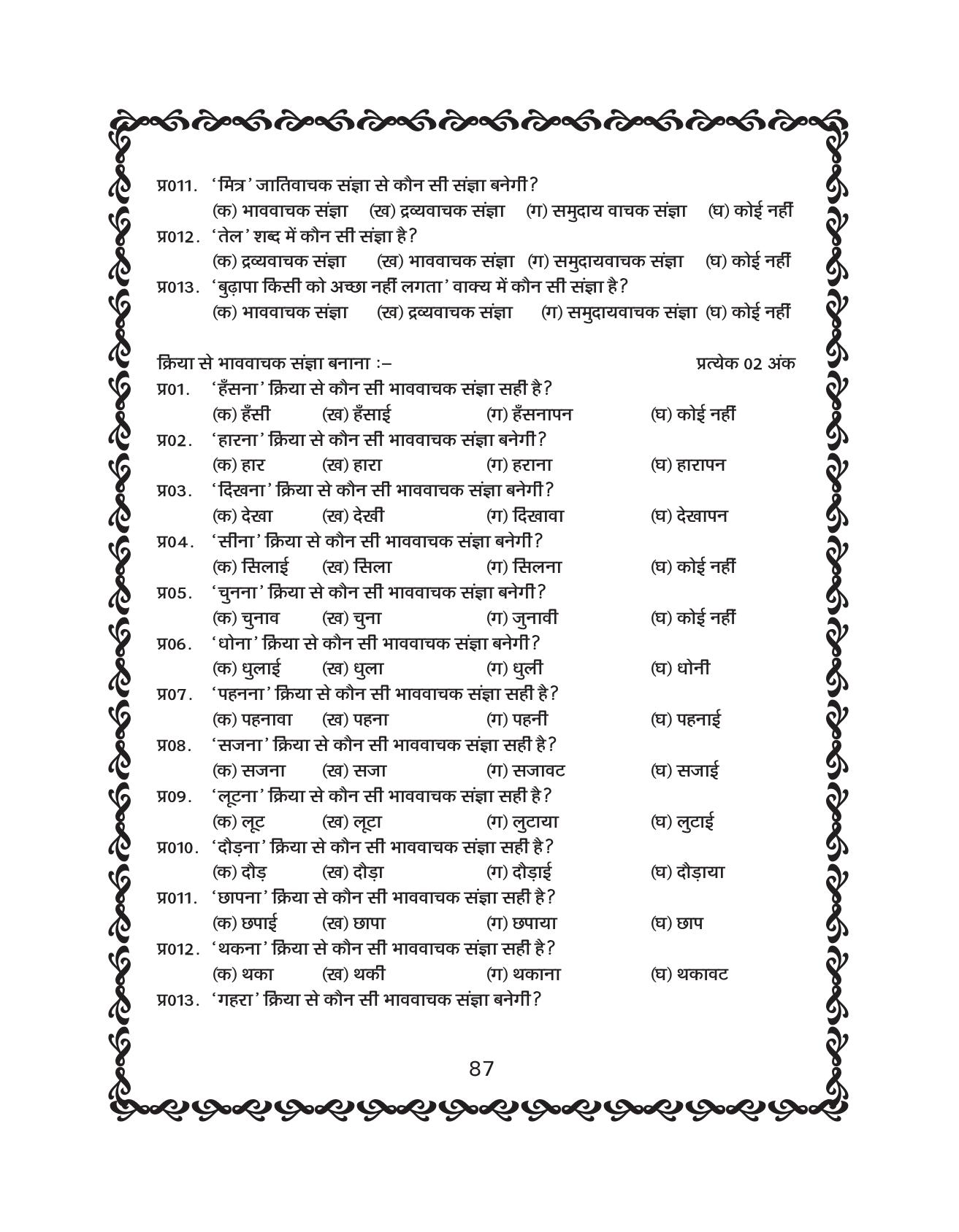 JKBOSE Class 10 Hindi Question Bank - Page 88
