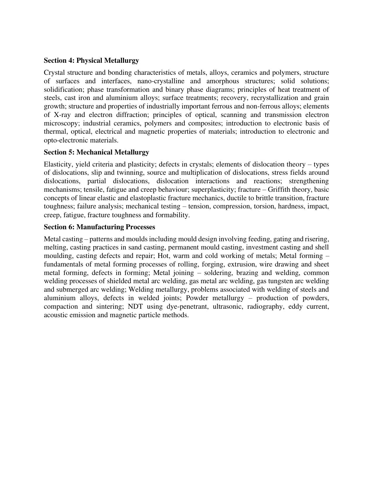 AP RCET Metallurgical Engineering Syllabus - Page 2