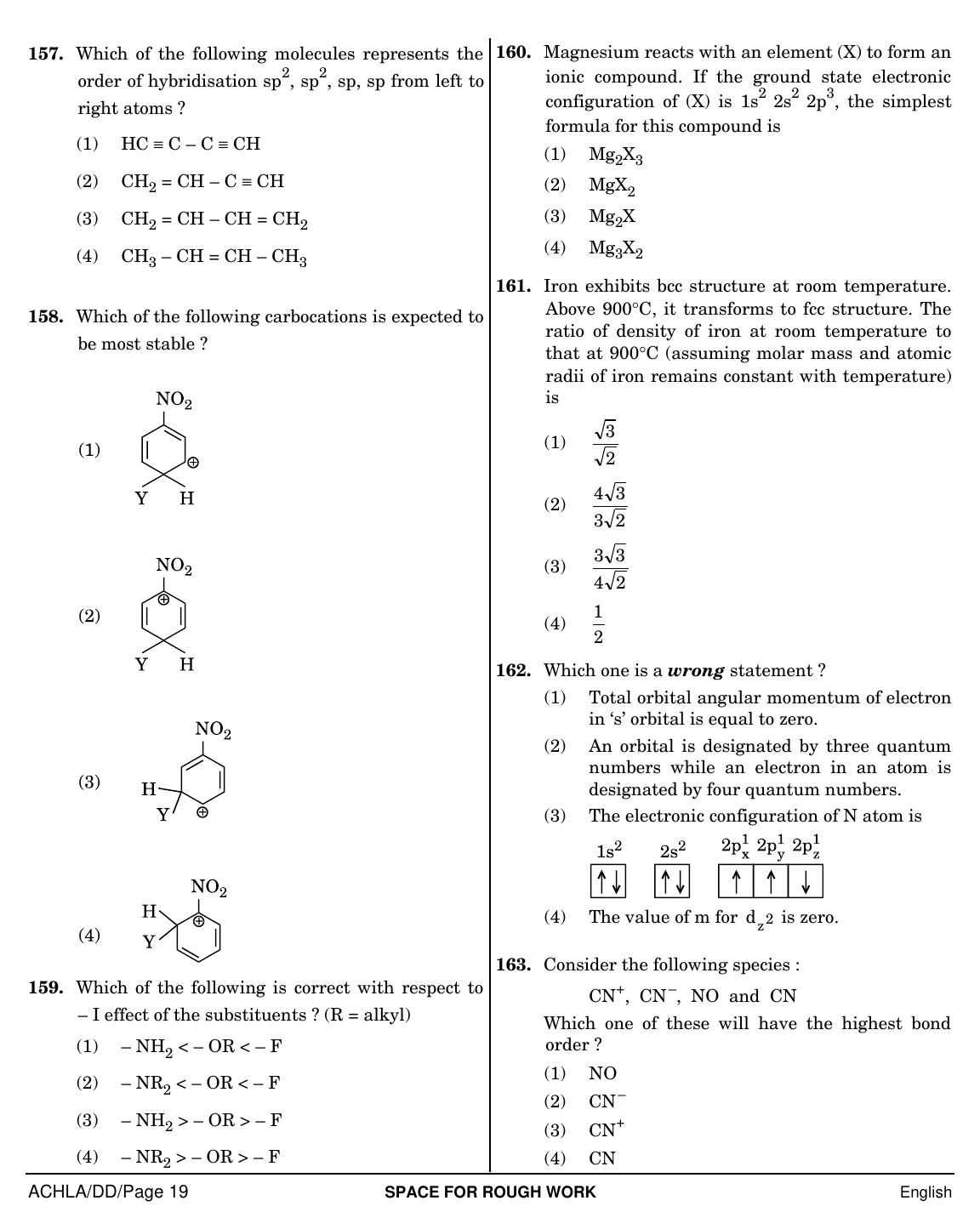 NEET English DD 2019 Question Paper - Page 19