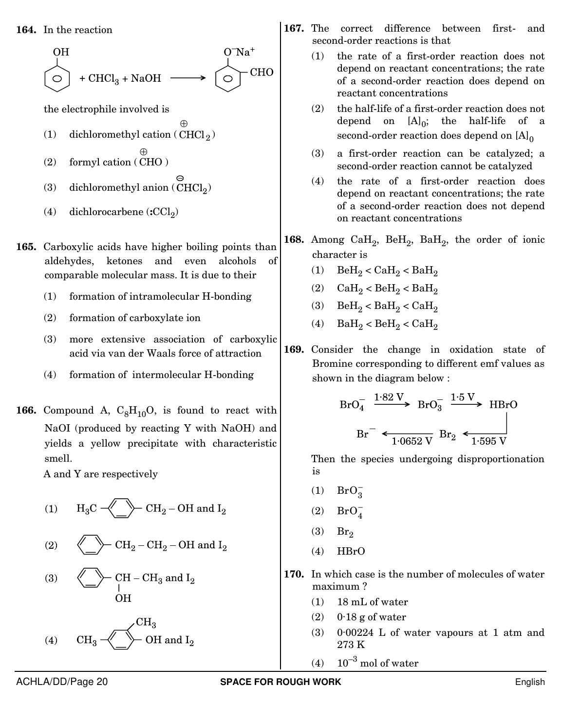 NEET English DD 2019 Question Paper - Page 20
