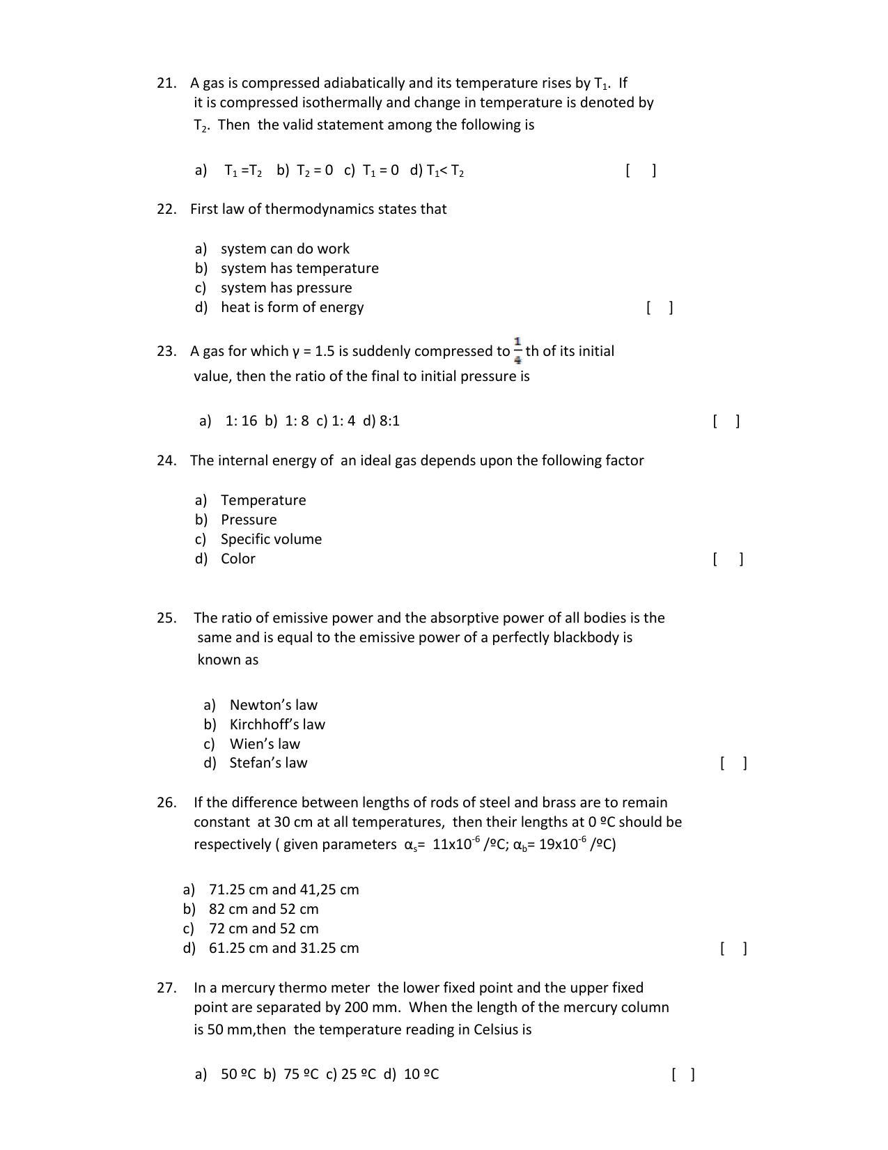 OJEE 2015 PC Question Paper - Page 4