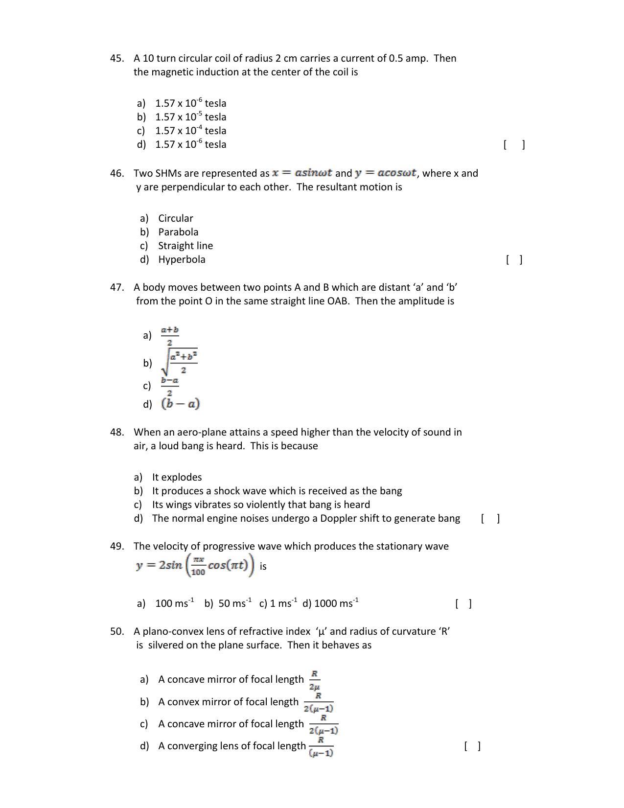 OJEE 2015 PC Question Paper - Page 8