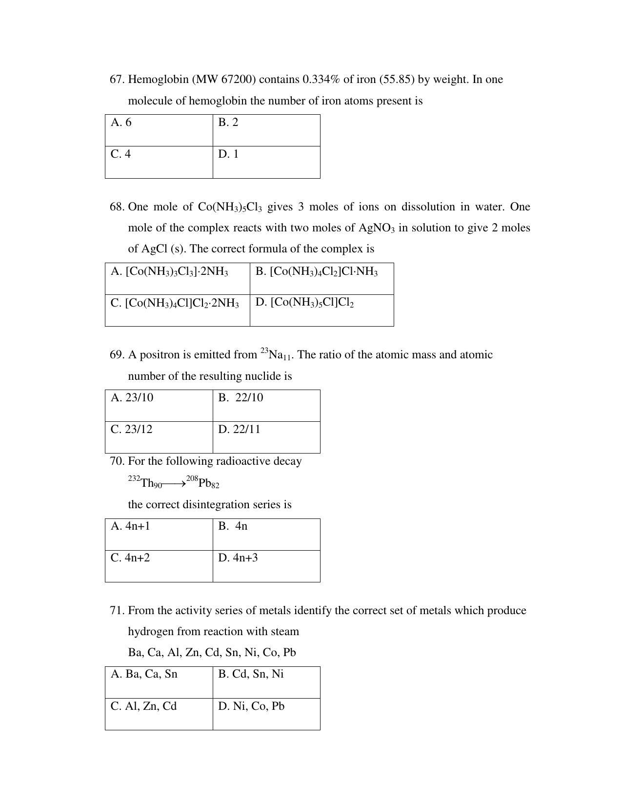 OJEE 2015 PC Question Paper - Page 12