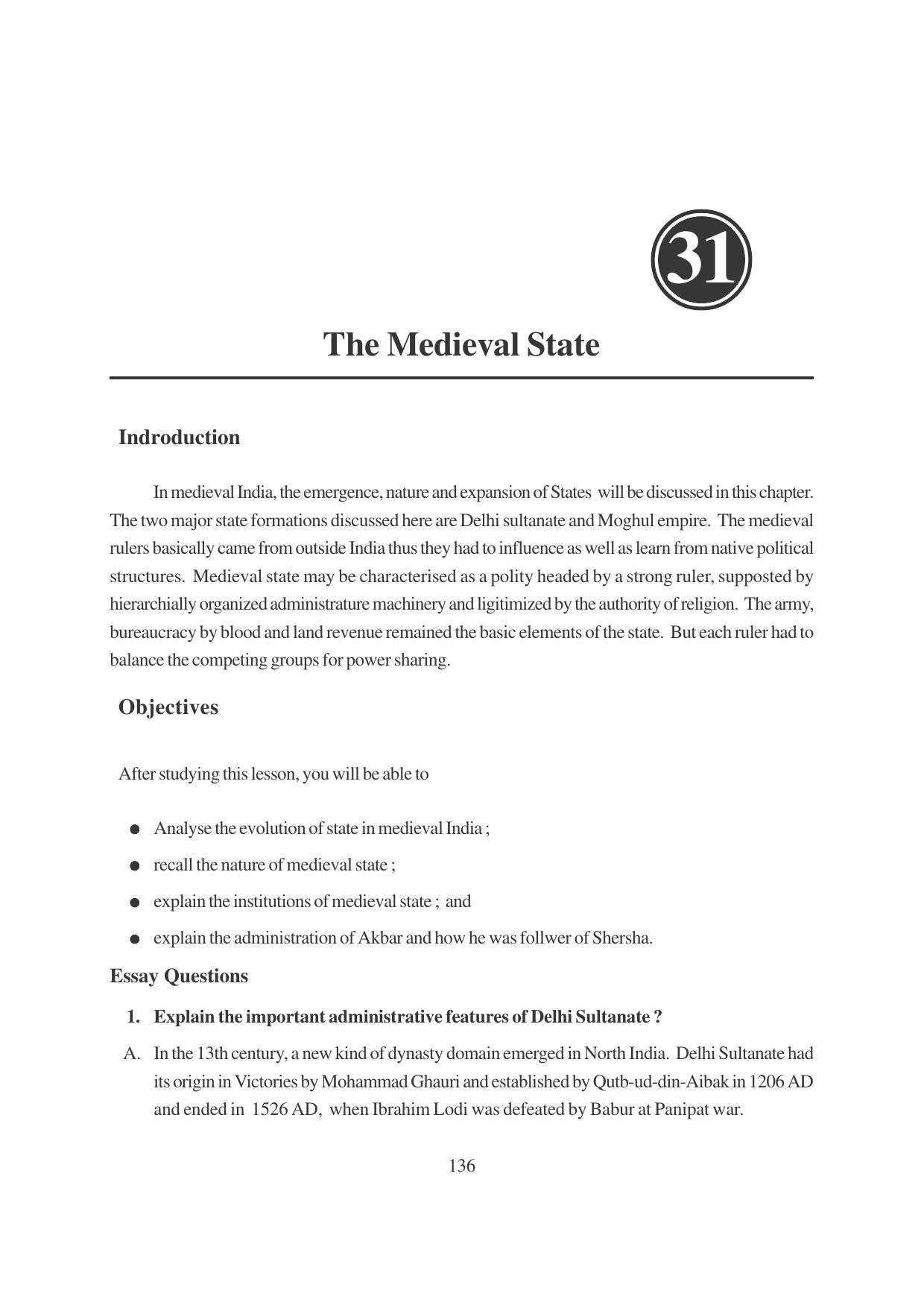 TS SCERT Inter 1st Year History-Book-2 Path 1 (Telugu Medium) Text Book - Page 142