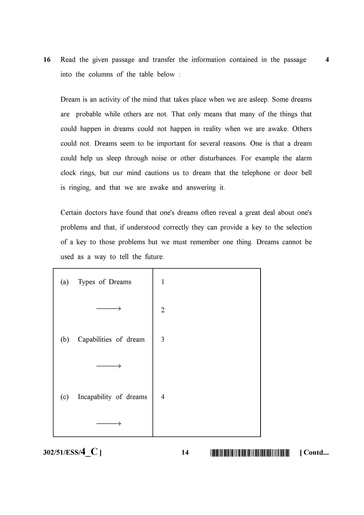 NIOS October 2015 Class 12 English Question Paper - Page 14