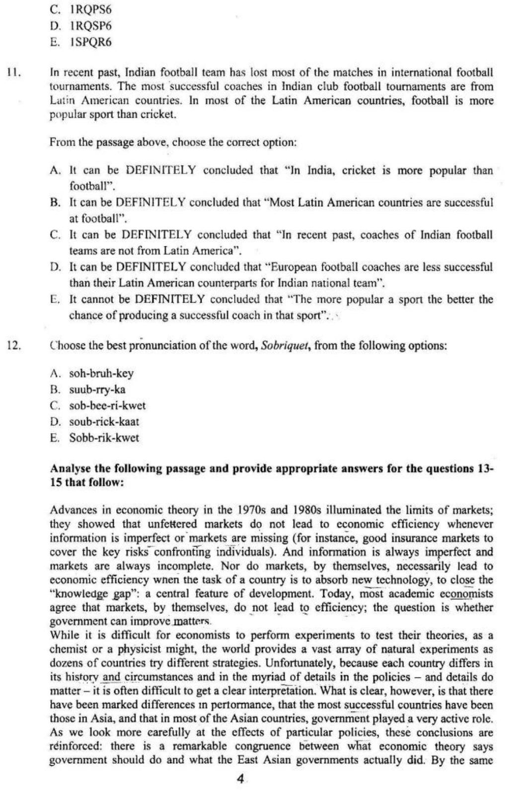 XAT 2016 Question Papers - Page 5