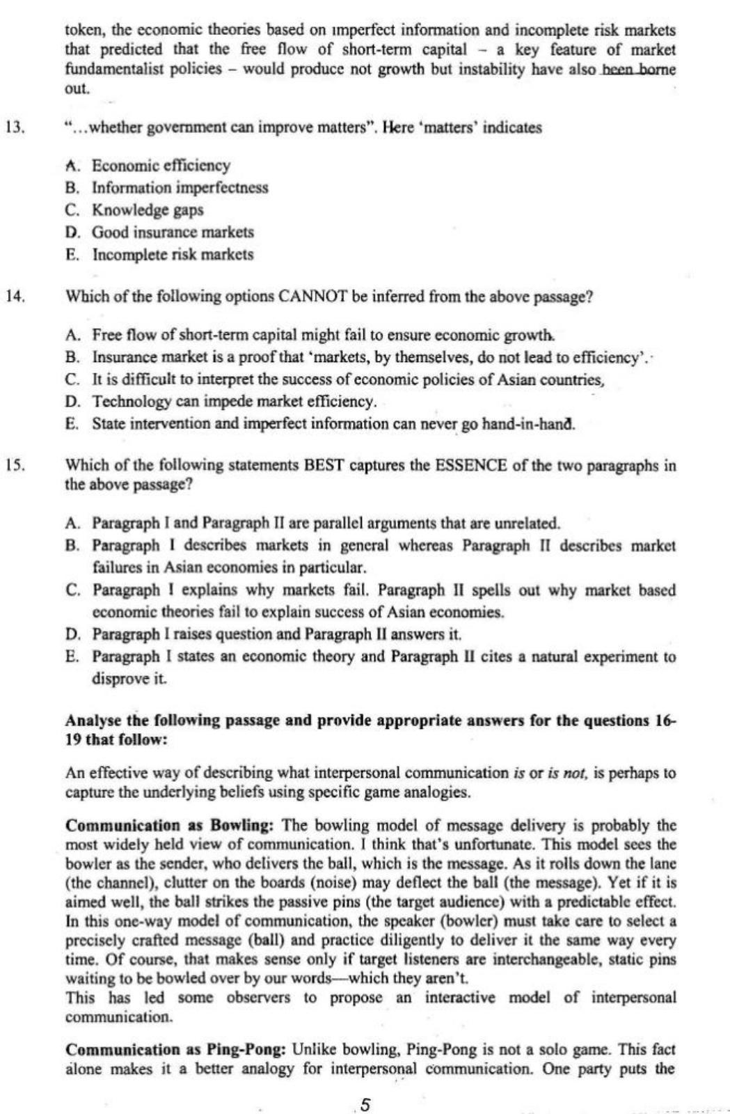 XAT 2016 Question Papers - Page 6