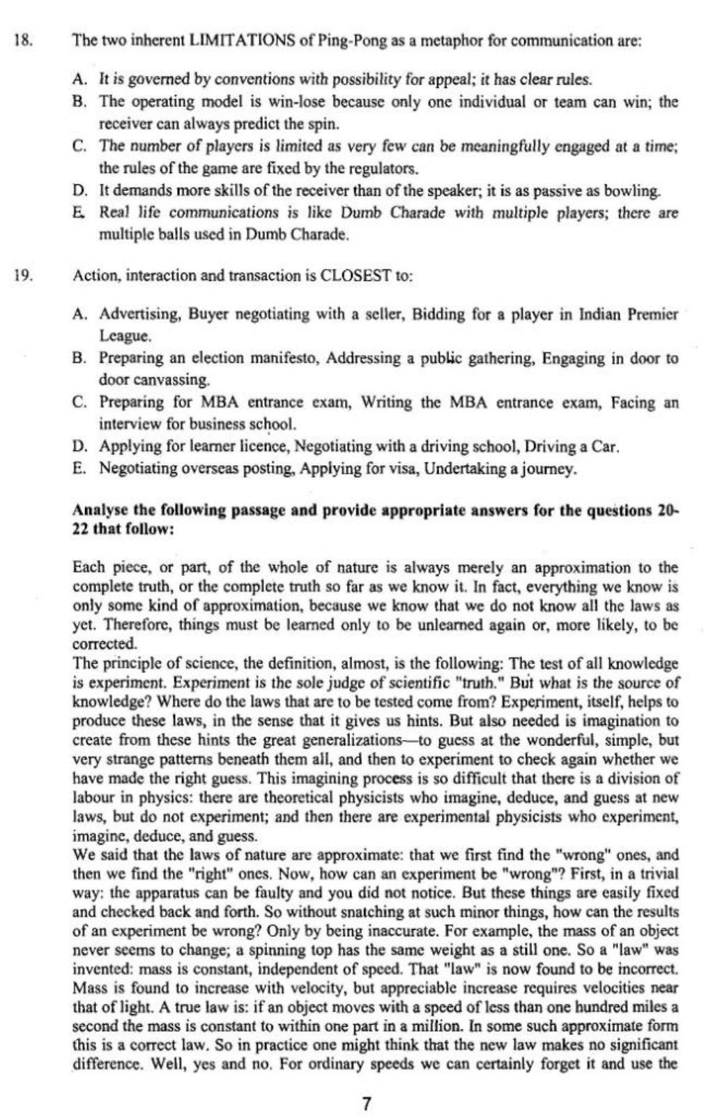 XAT 2016 Question Papers - Page 8