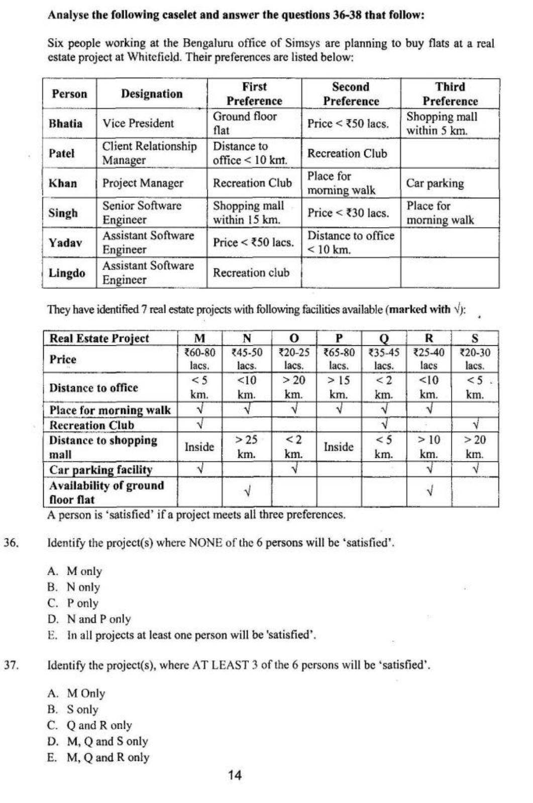 XAT 2016 Question Papers - Page 15