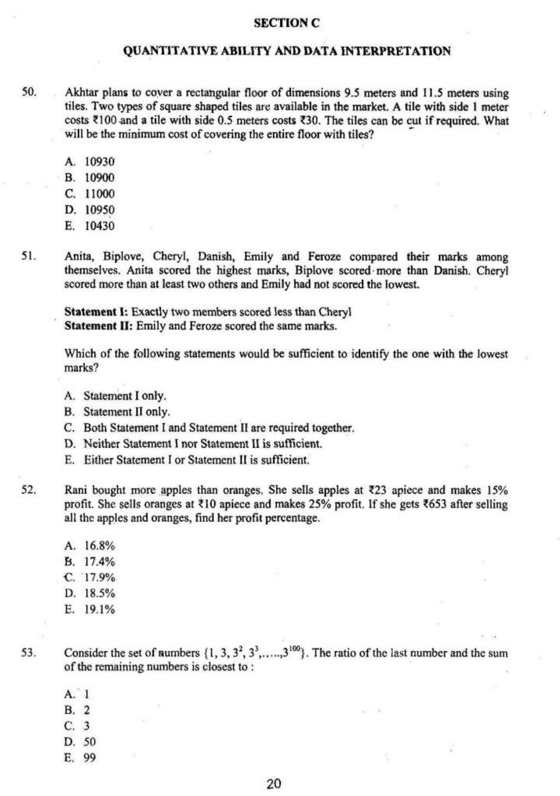 XAT 2016 Question Papers - Page 21