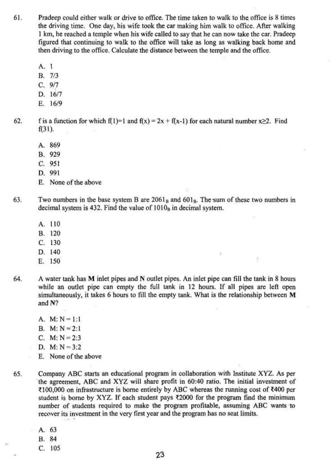 XAT 2016 Question Papers - Page 24