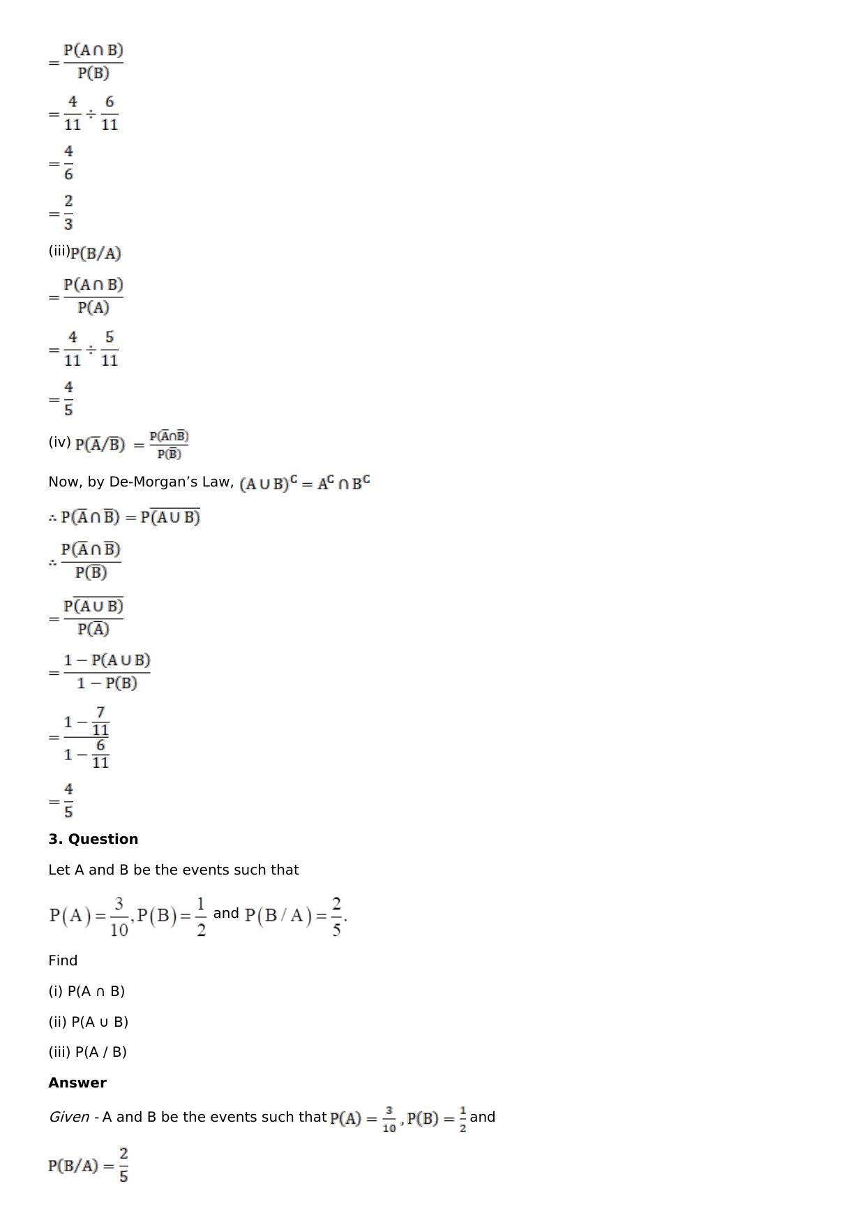 Chapter 29: Probability Solutions: RS Aggarwal Class 12 Solutions - Page 3