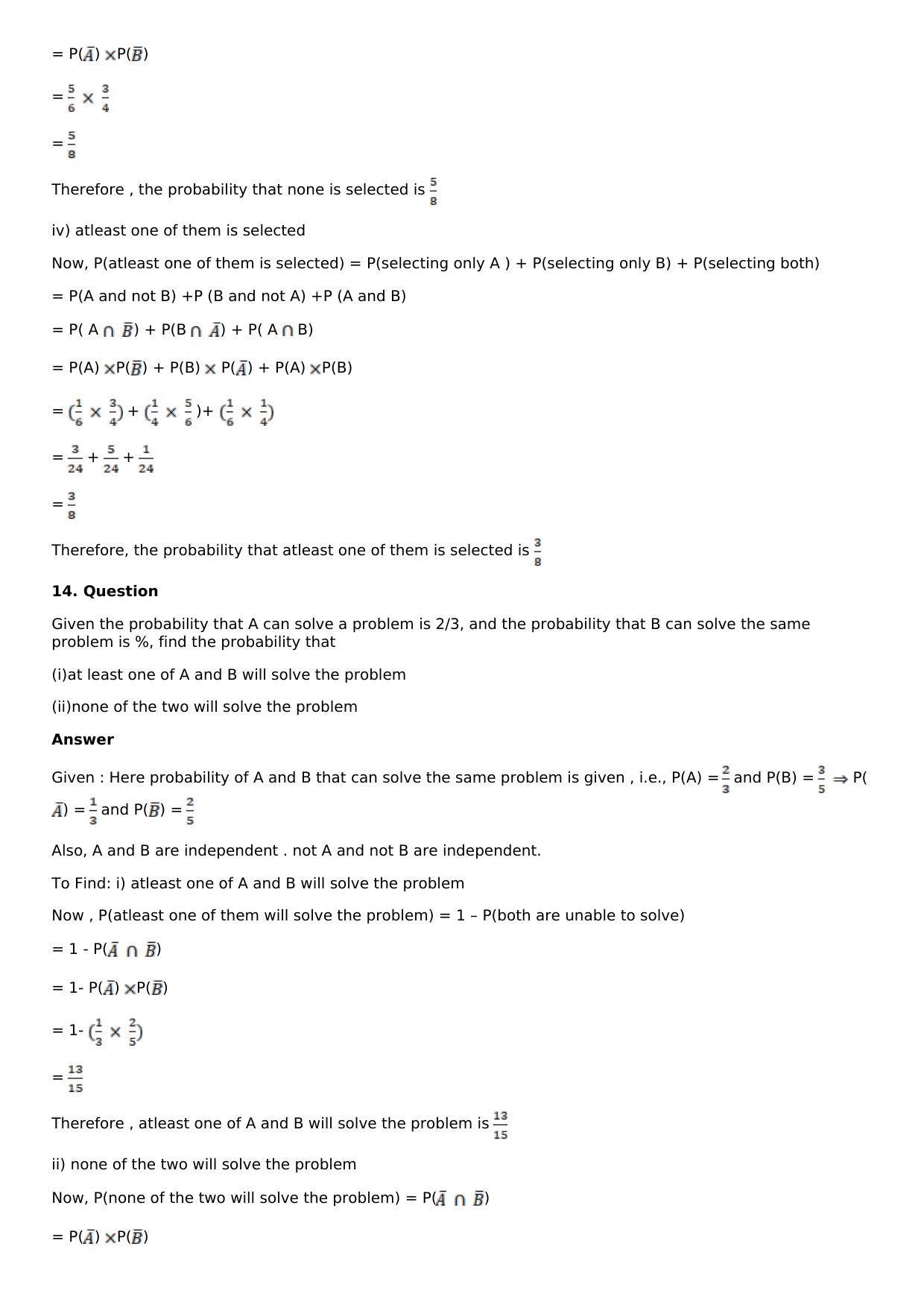 Chapter 29: Probability Solutions: RS Aggarwal Class 12 Solutions - Page 22